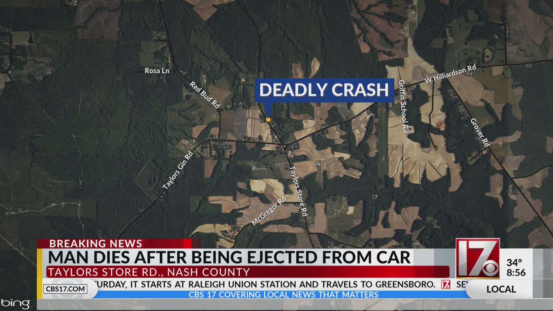 Man hits tree, ejected in fatal Nash County crash NCSHP