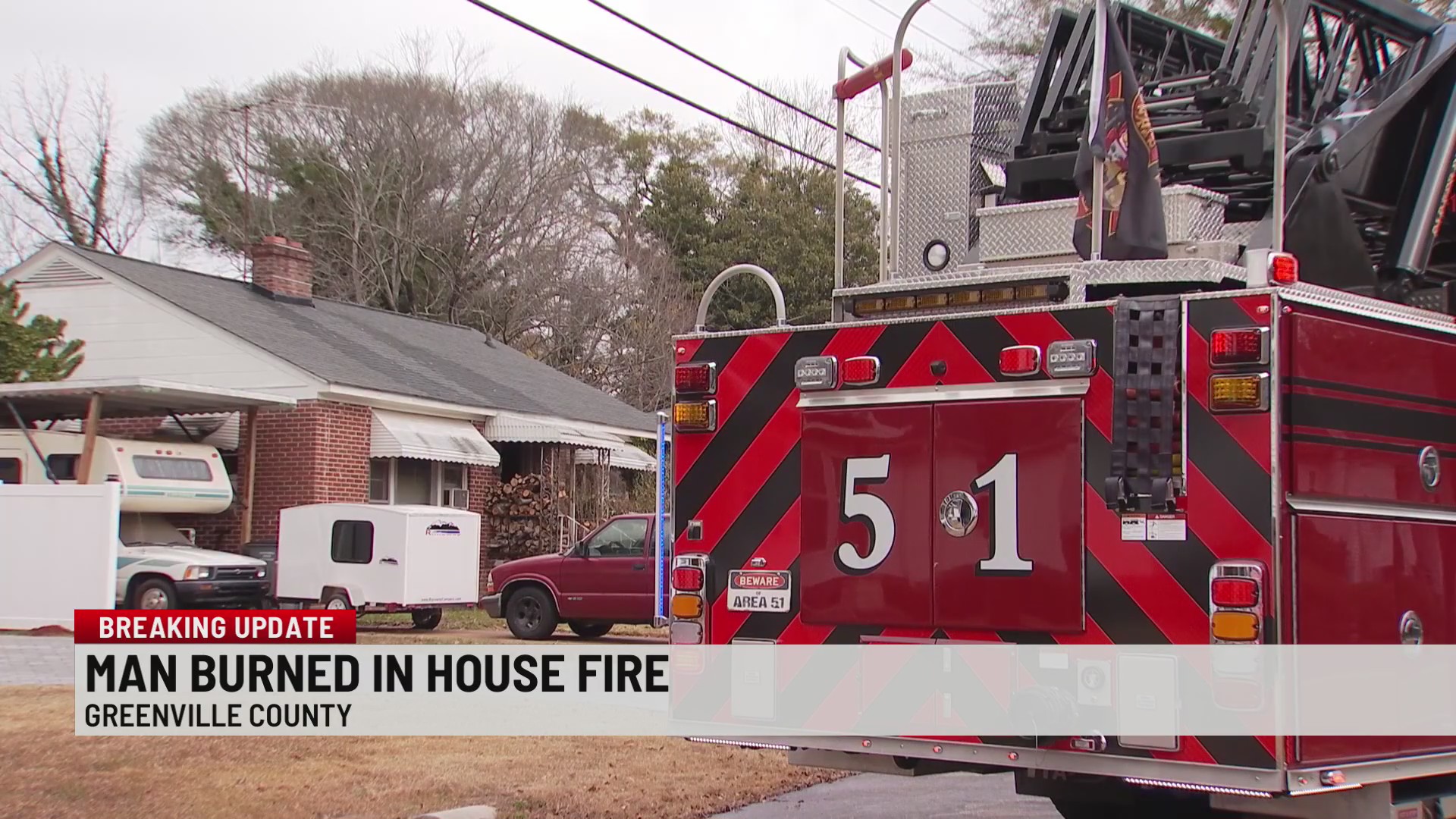 1 flown to hospital after Greenville Co. house fire – WSPA 7NEWS