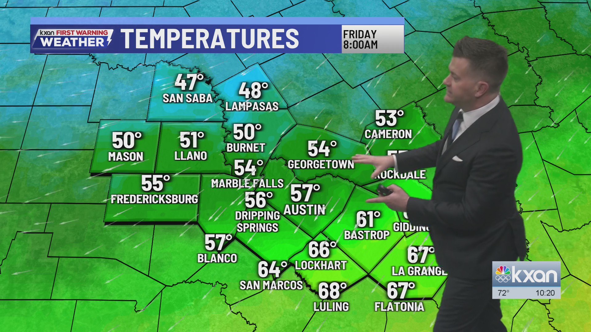 Cloudier and cooler Friday with some drizzle, but windy with a fire ...