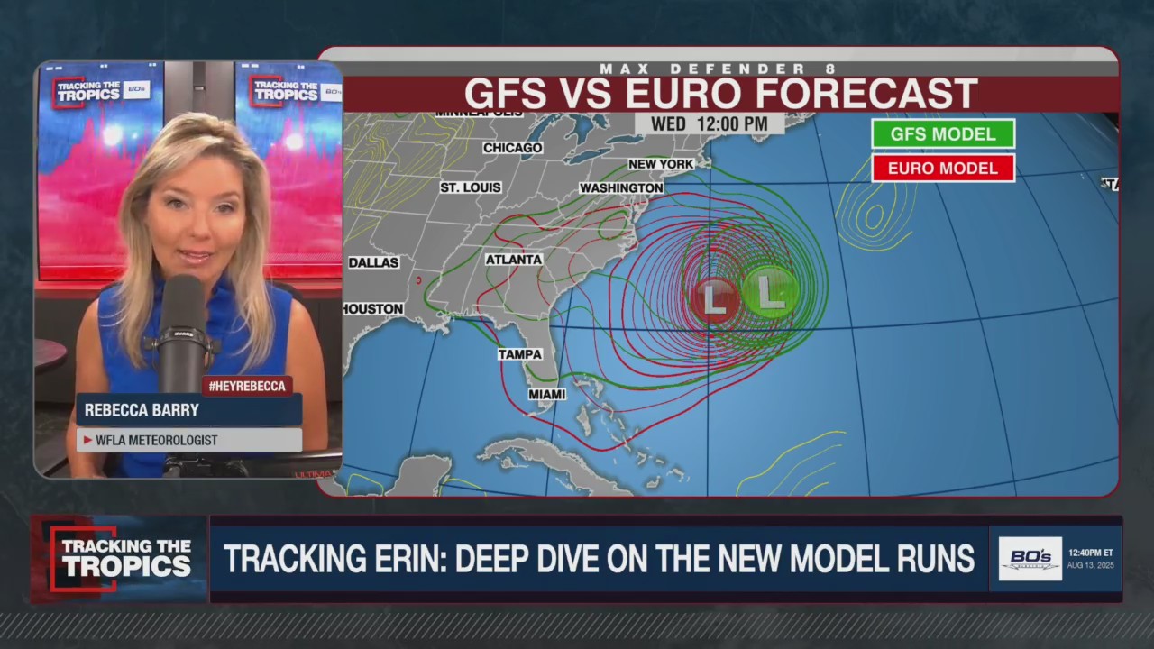 Where's Erin headed? Breaking down the storm's latest track, model runs | Tracking the Tropics Where's Erin headed? Breaking down the storm's latest track, model runs | Tracking the Tropics