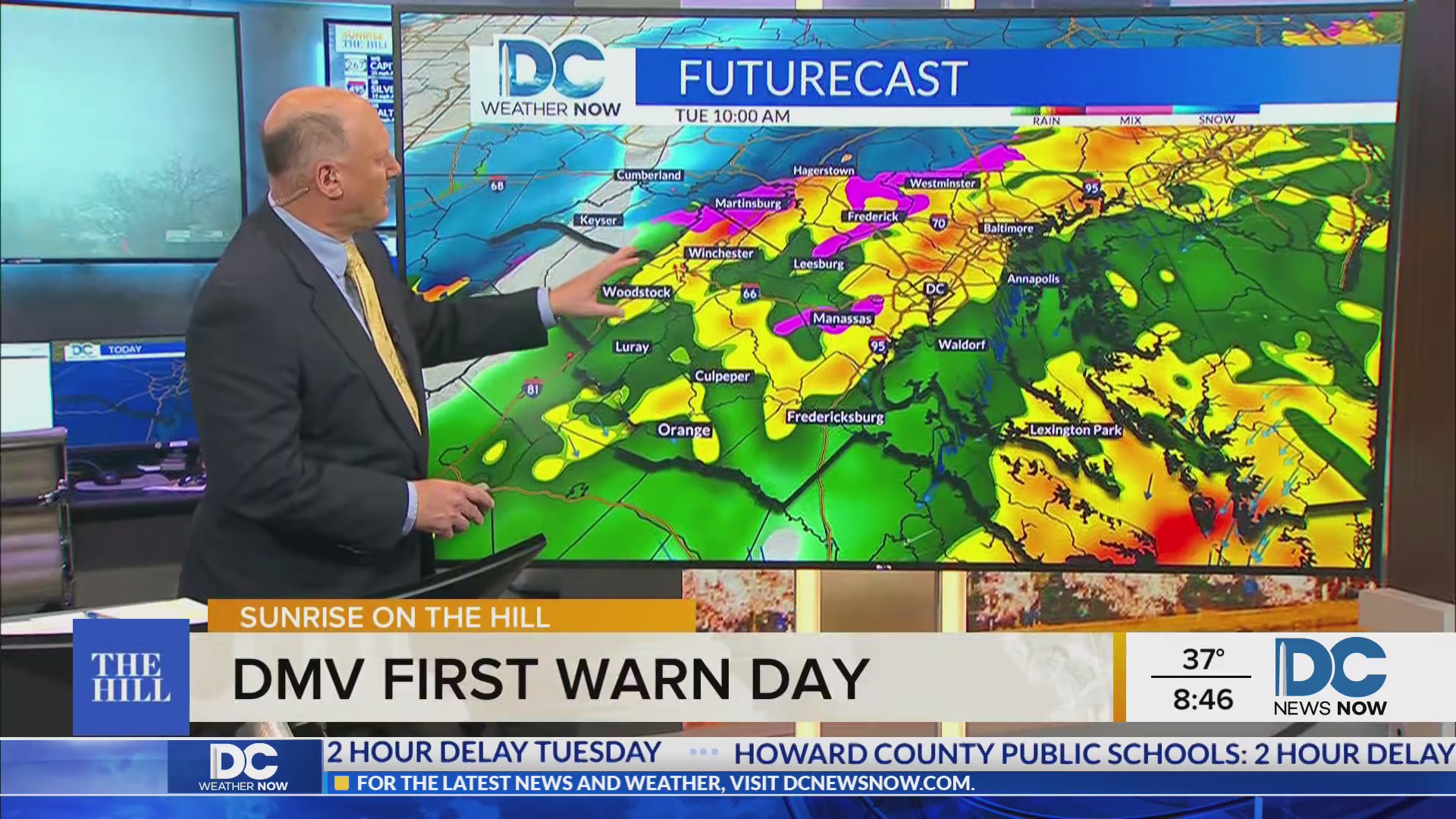 DMV First Warn Day: Messy mix to cold rain Tuesday morning – DC News ...