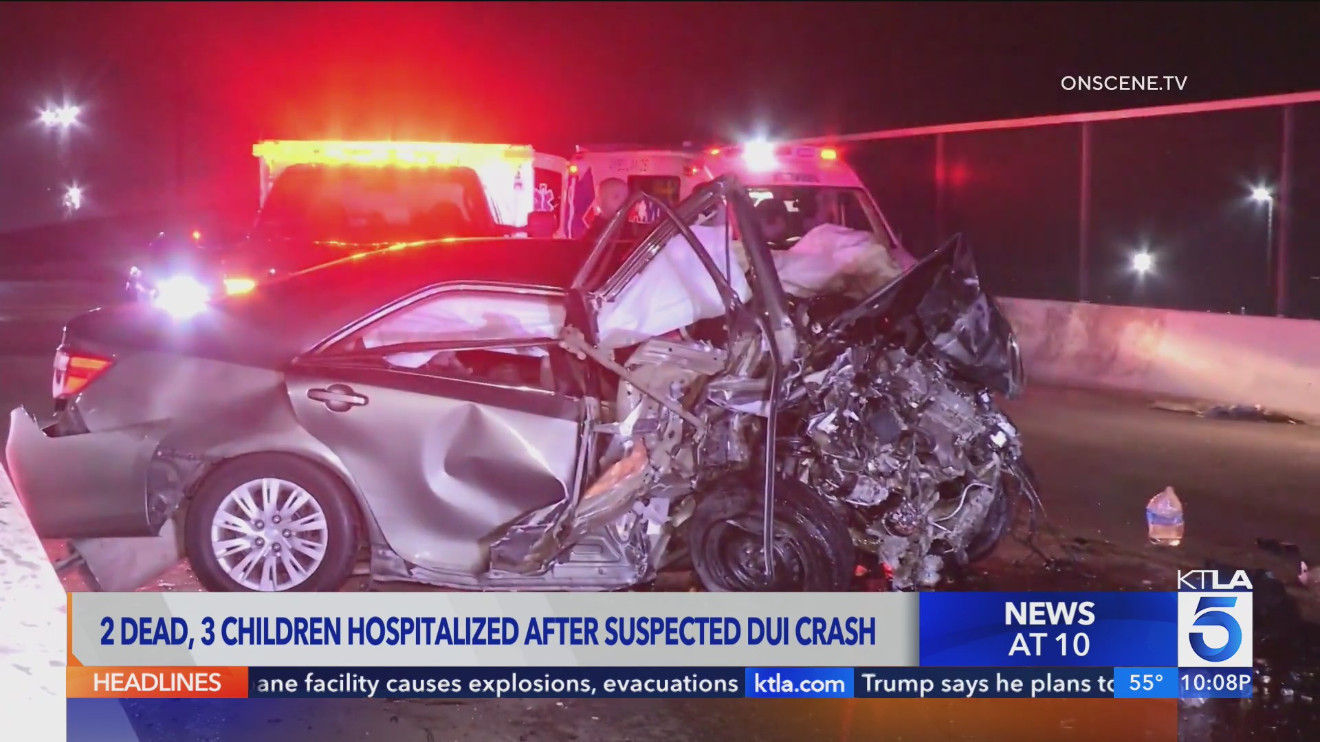 2 killed, children hospitalized in suspected DUI crash in SoCal – KTLA