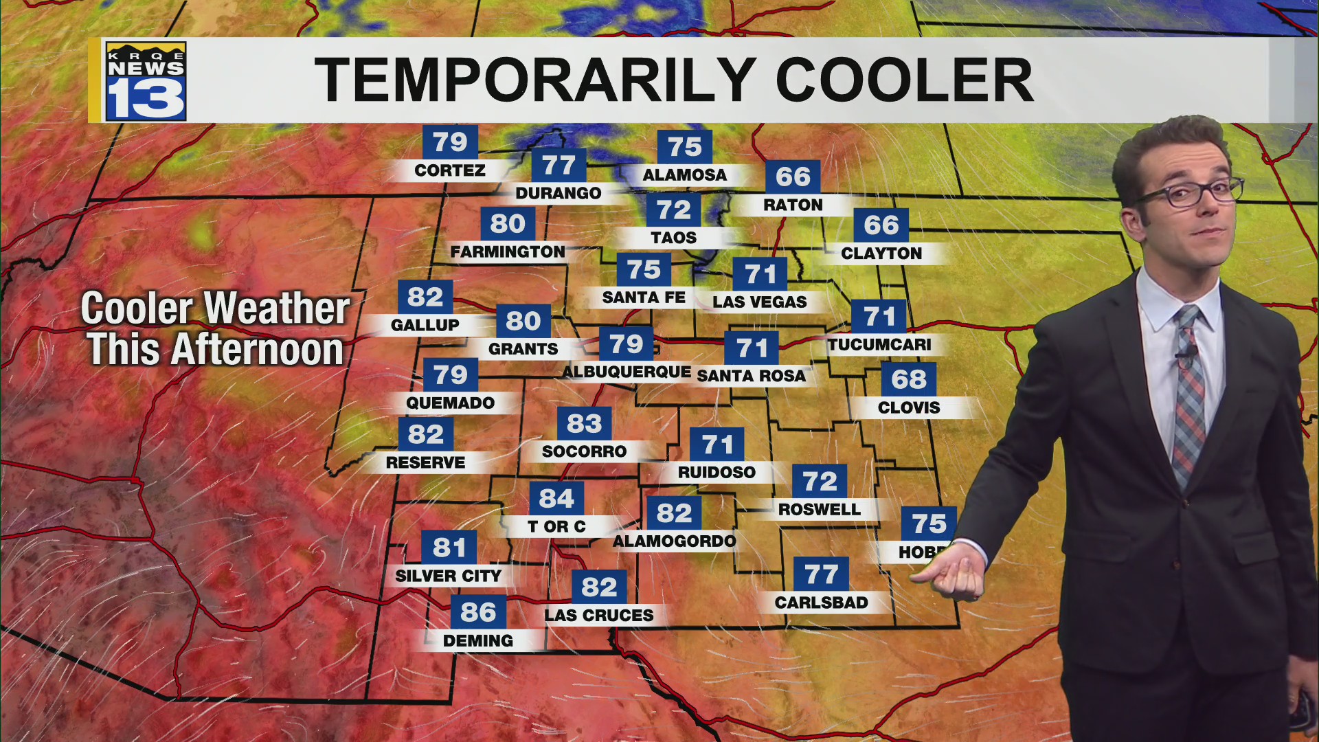 Cooler but record heat still for parts of New Mexico & gusty – KRQE ...