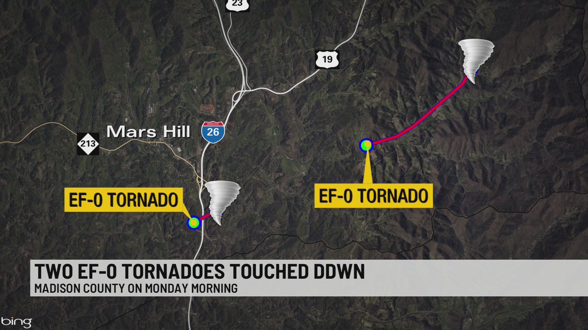 NWS: 2 tornadoes touched down in WNC during Monday storms – WSPA 7NEWS