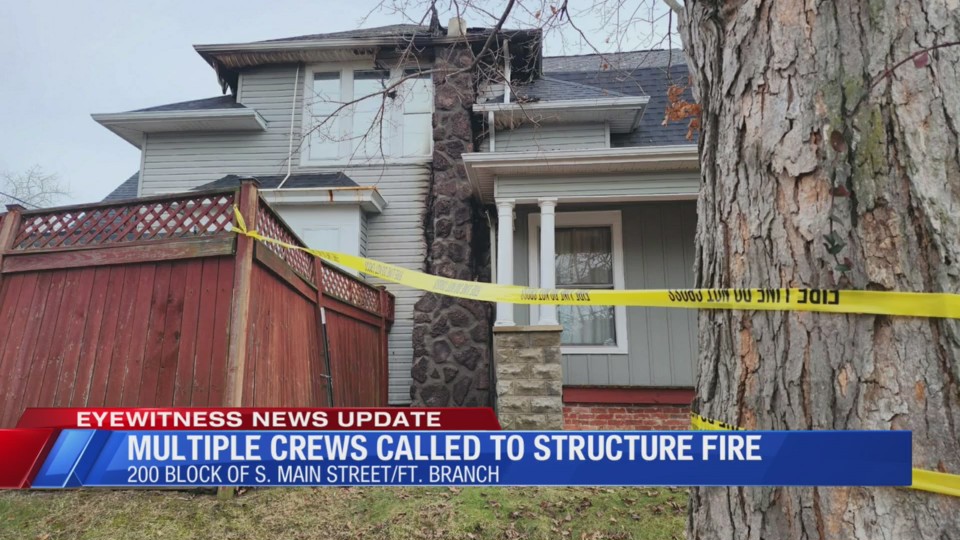 Crews work structure fire in Fort Branch – Eyewitness News (WEHT/WTVW)