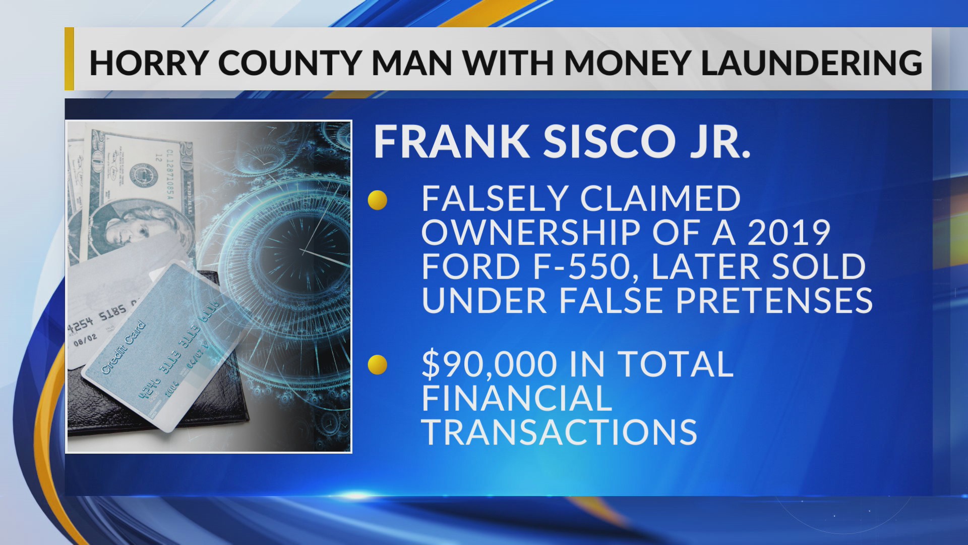 Horry County man accused of multiple financial crimes involving $90,000 ...