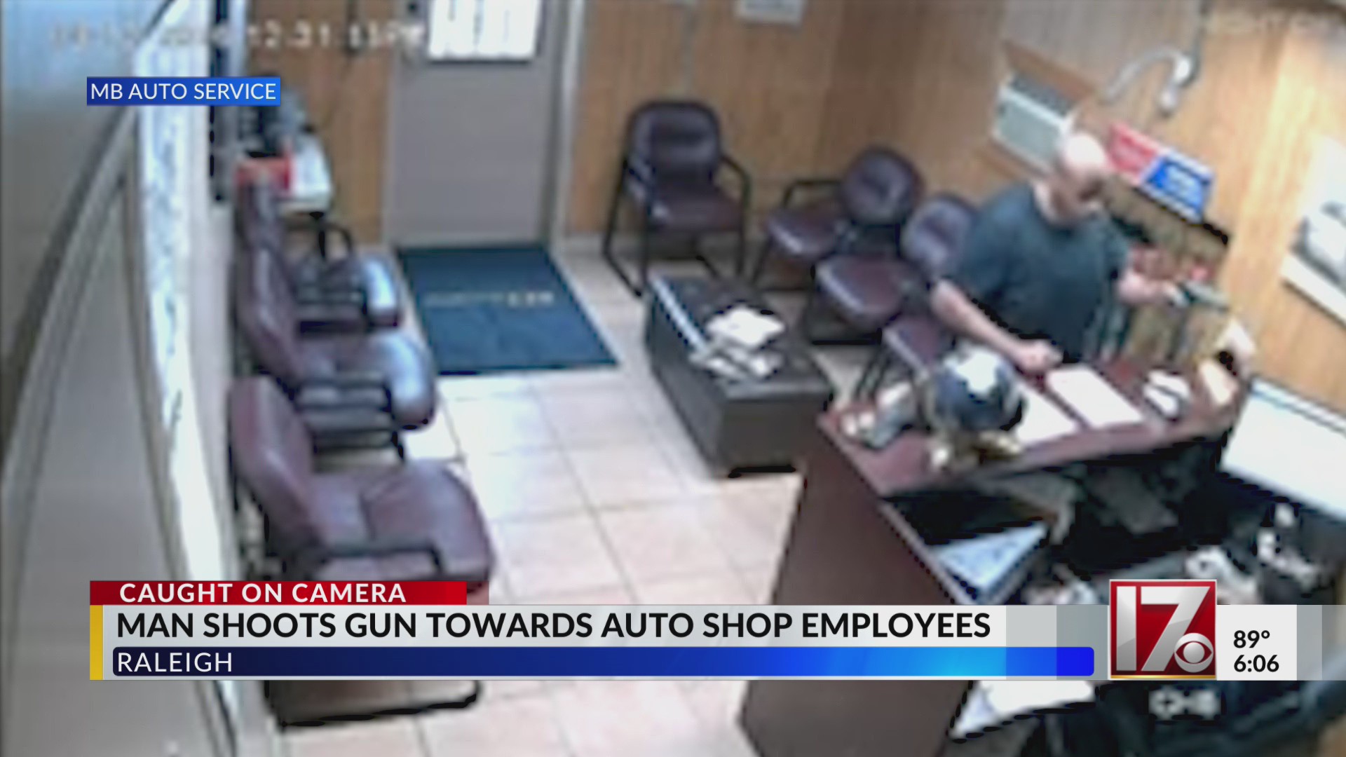 Raleigh man accused of shooting gun towards auto shop employee
