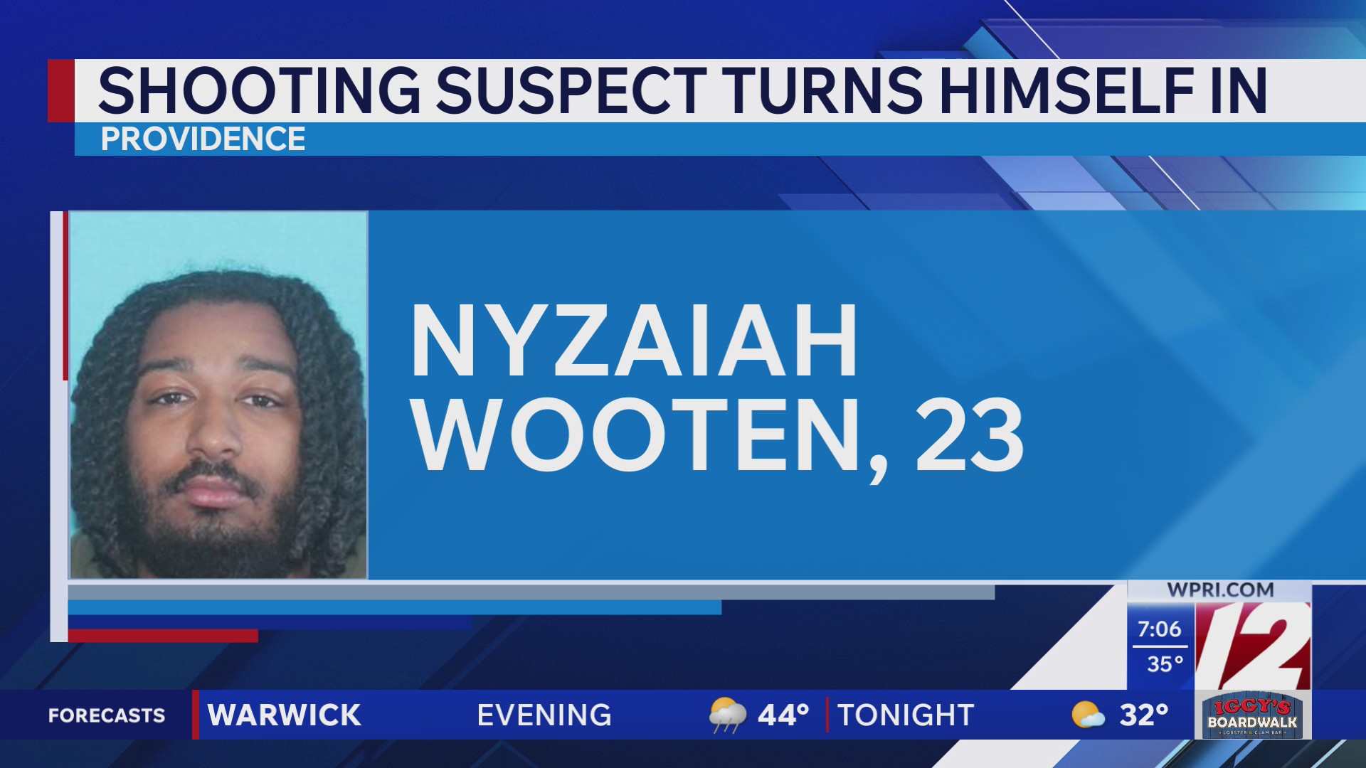Federal Hill shooting suspect turns himself in – WPRI.com