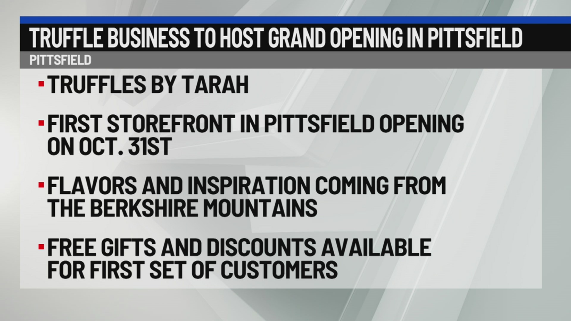 Truffle business to host grand opening in Pittsfield – NEWS10 ABC