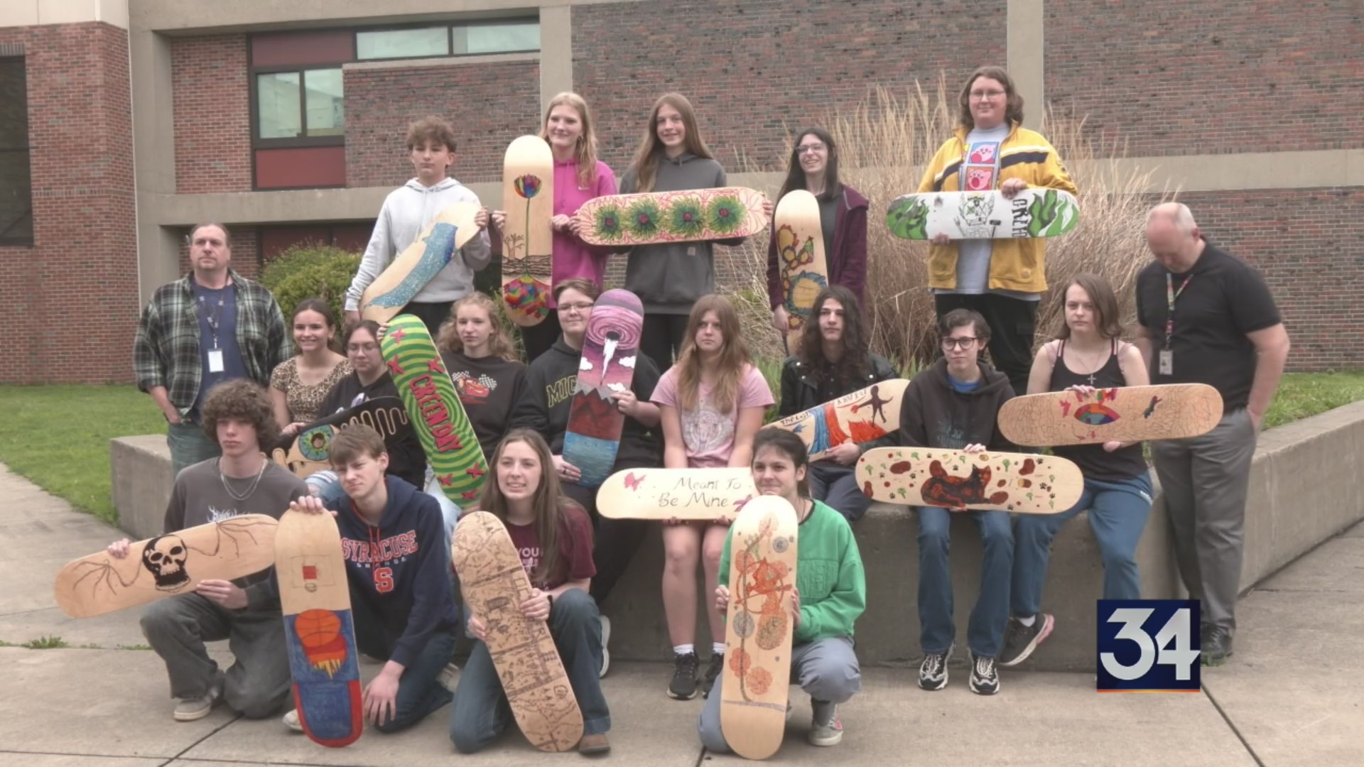 Skateboard art exhibit by Tioga County students – WIVT – News 34