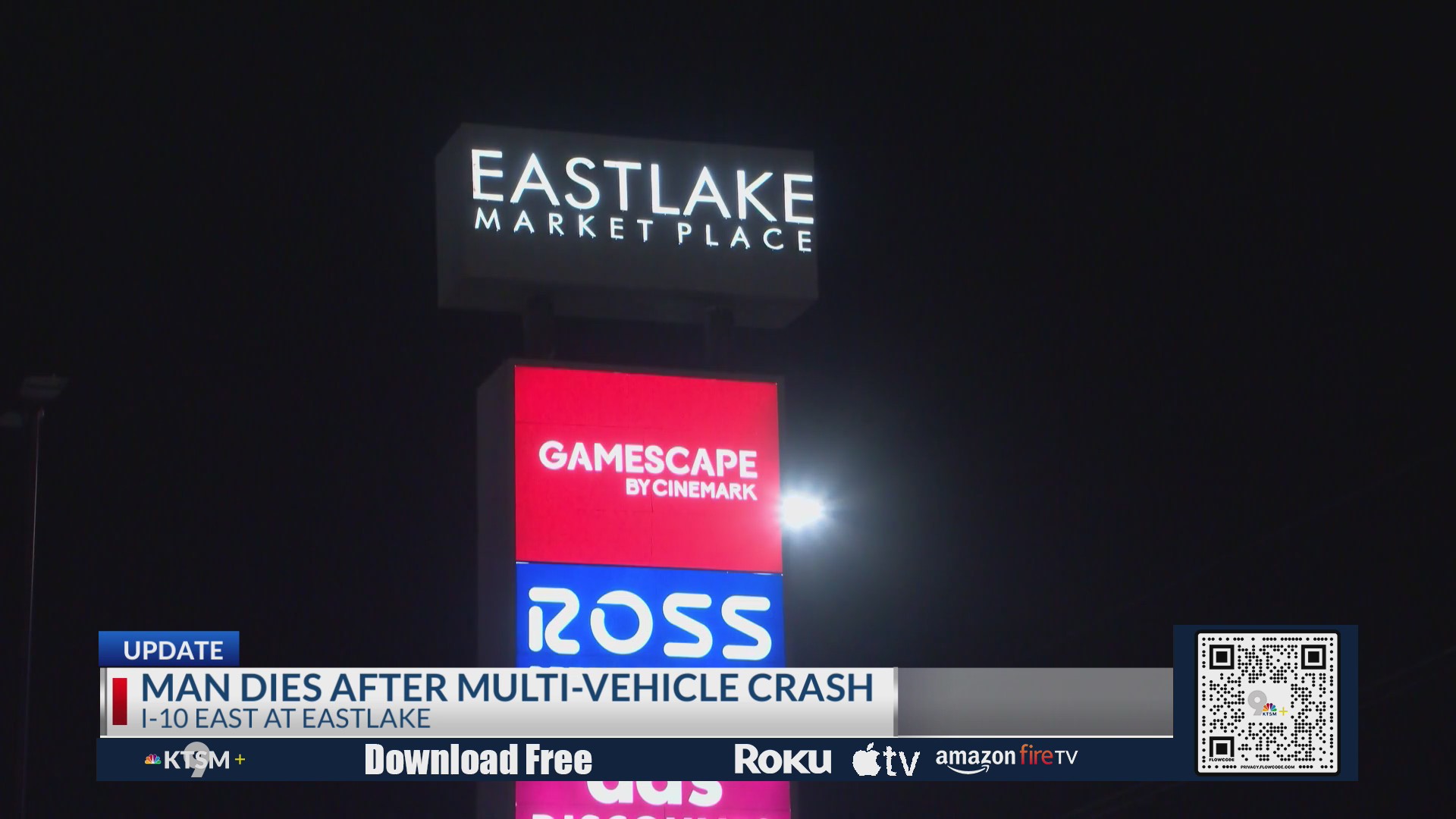 Man dies after crash along I-10 at Eastlake – KTSM 9 News