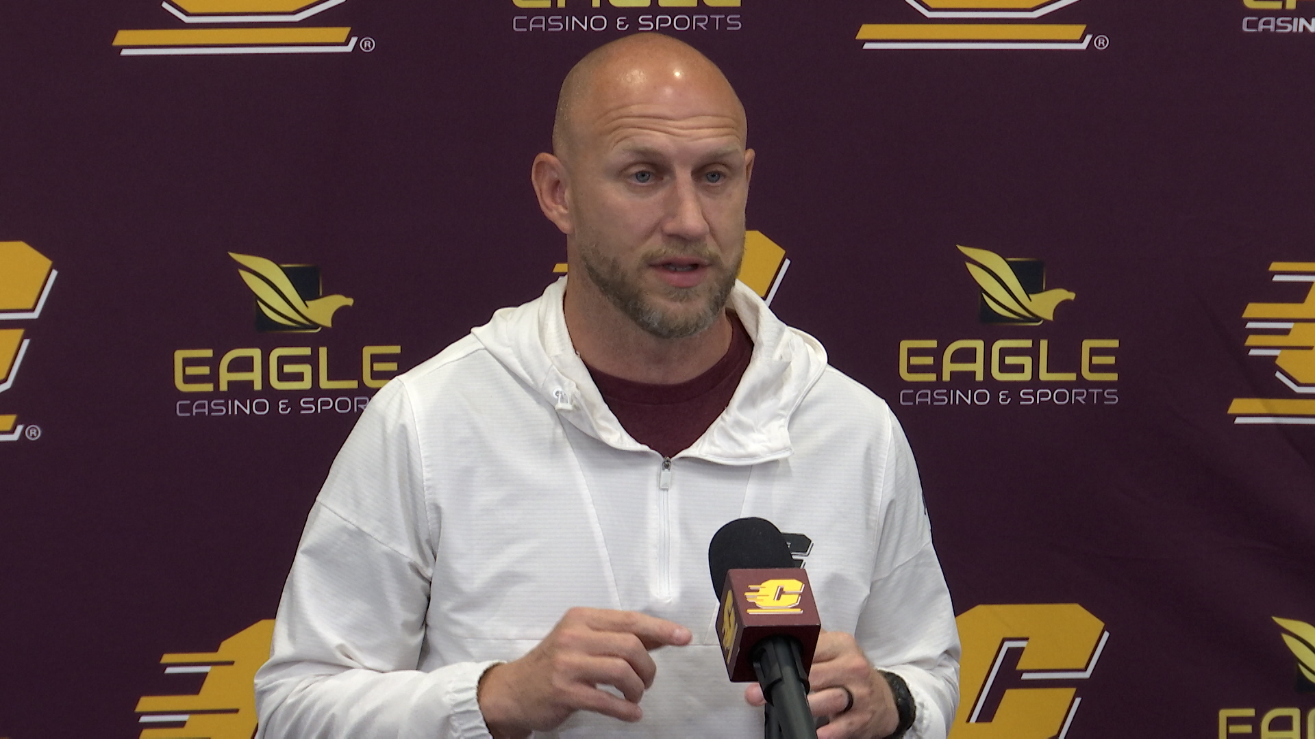 Press conference: Central Michigan's Matt Drinkall on the opening of fall camp