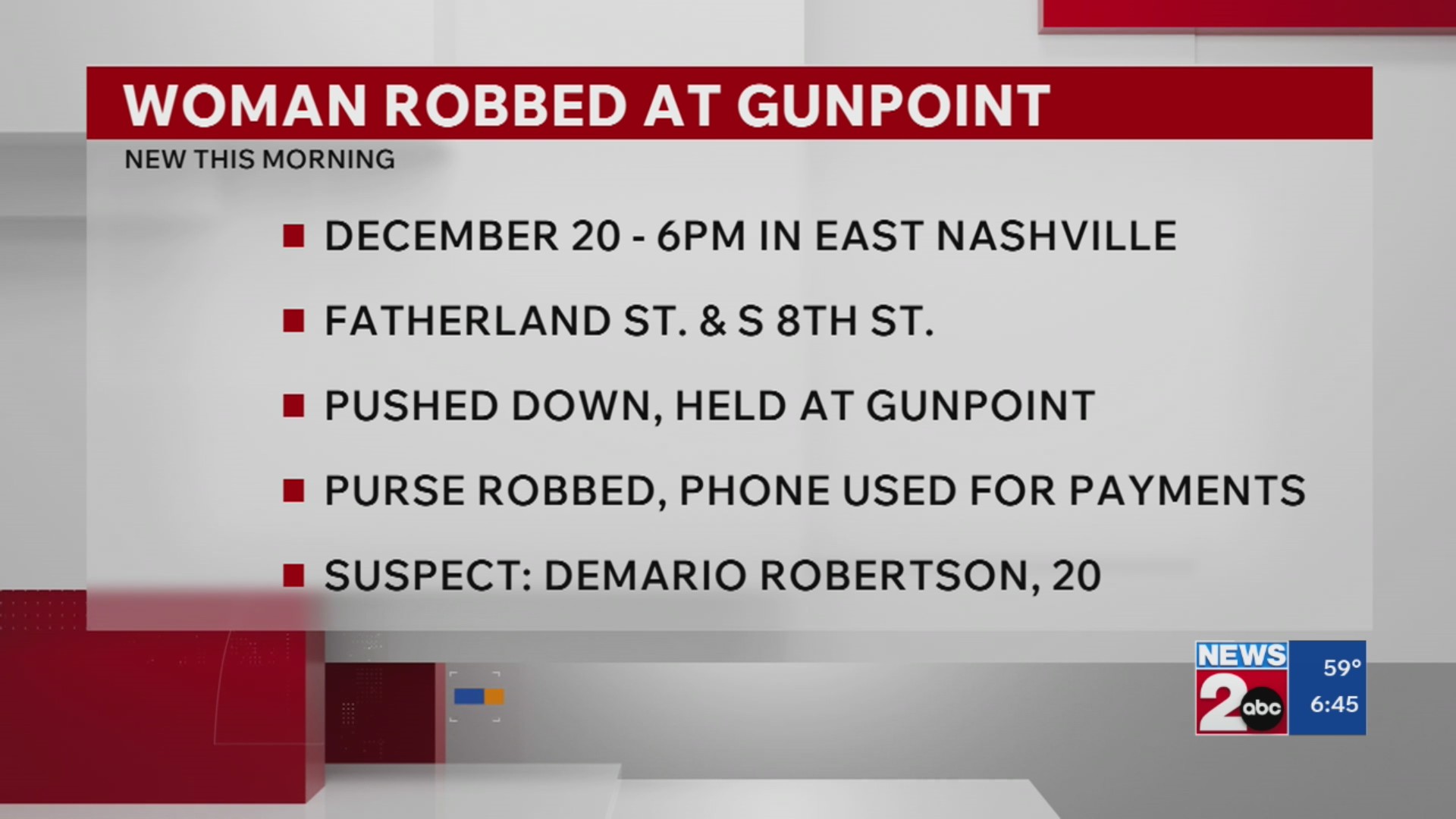Woman robbed at gunpoint in East Nashville – WKRN News 2