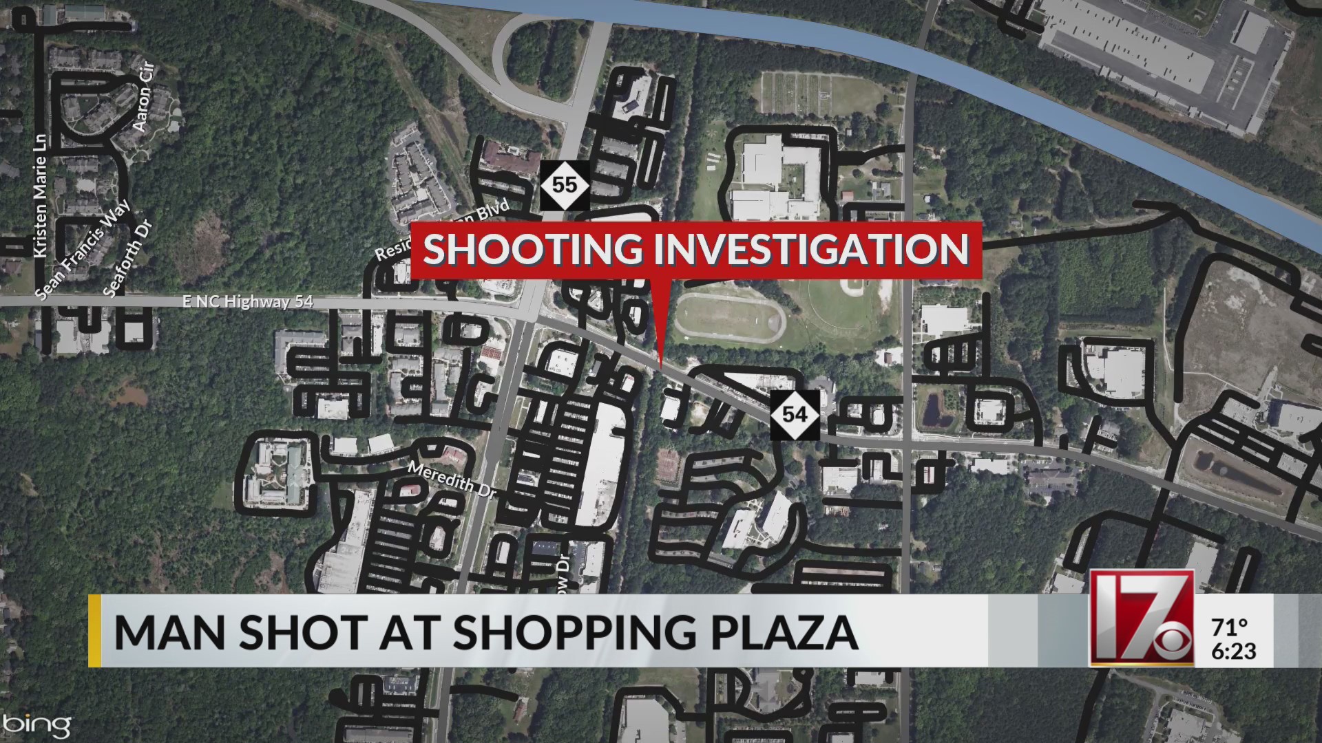 Man critical after Durham shooting at NC 54 shopping plaza – CBS17.com