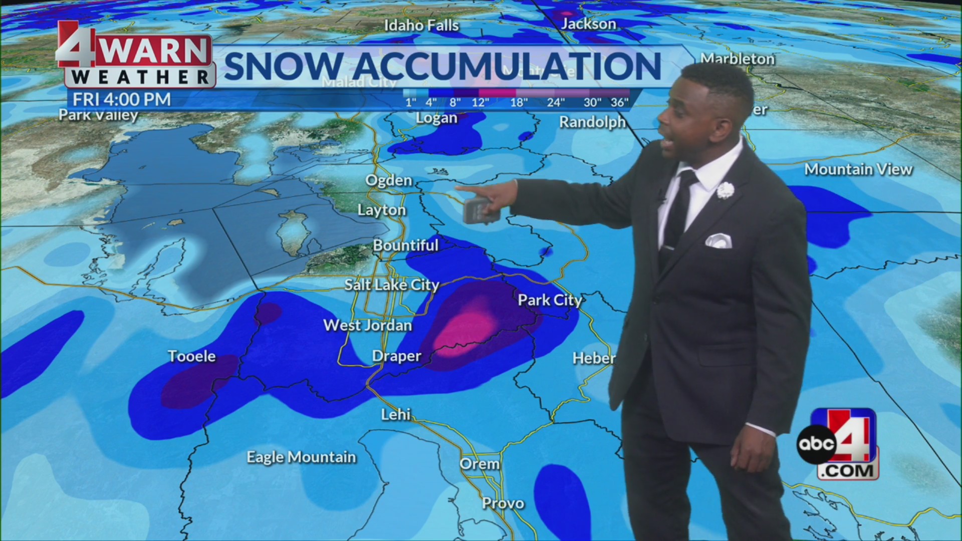 Abc4 Weather High pressure brings nice weather for our Wednesday, rain and snow ...