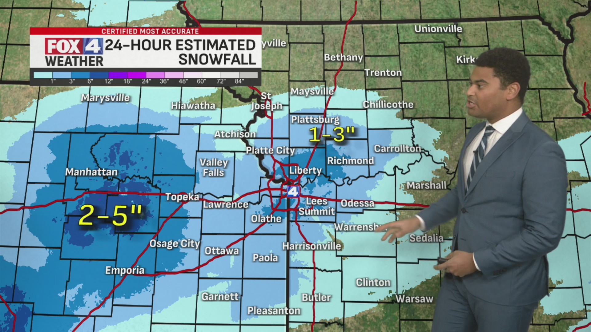 FOX4 Weather Snow Forecast Update – FOX 4 Kansas City WDAF-TV | News ...