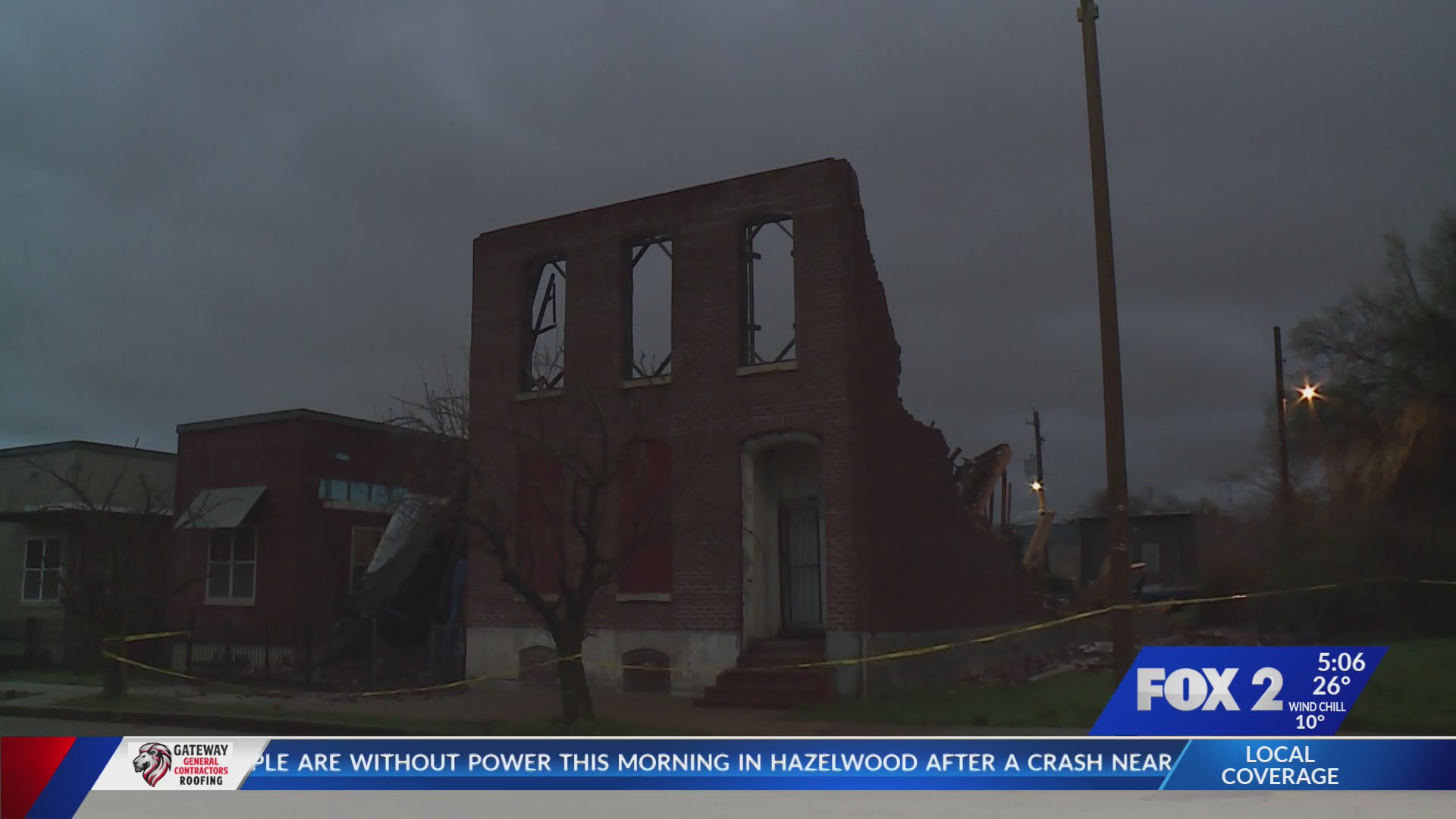 Child injured after vacant building collapses in north St. Louis – FOX 2