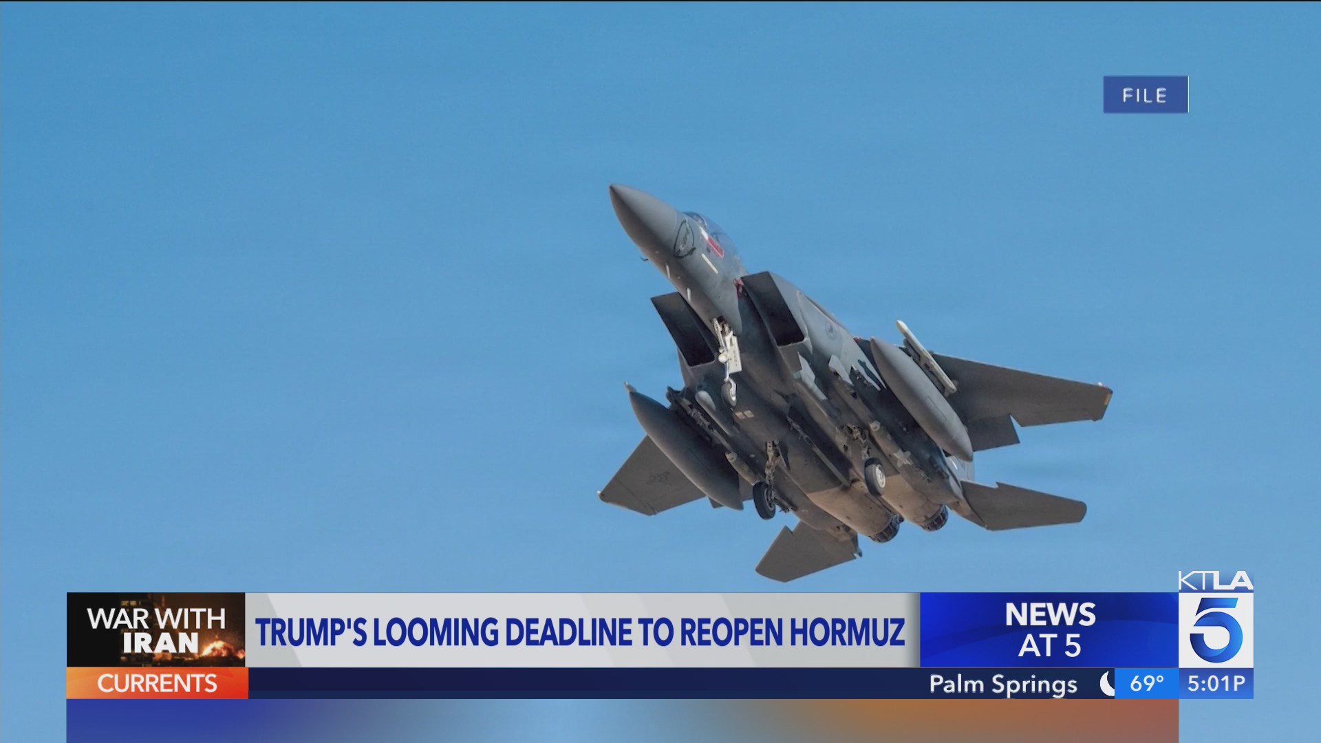 Trump gives looming deadline for Iran to reopen Straight of Hormuz – KTLA