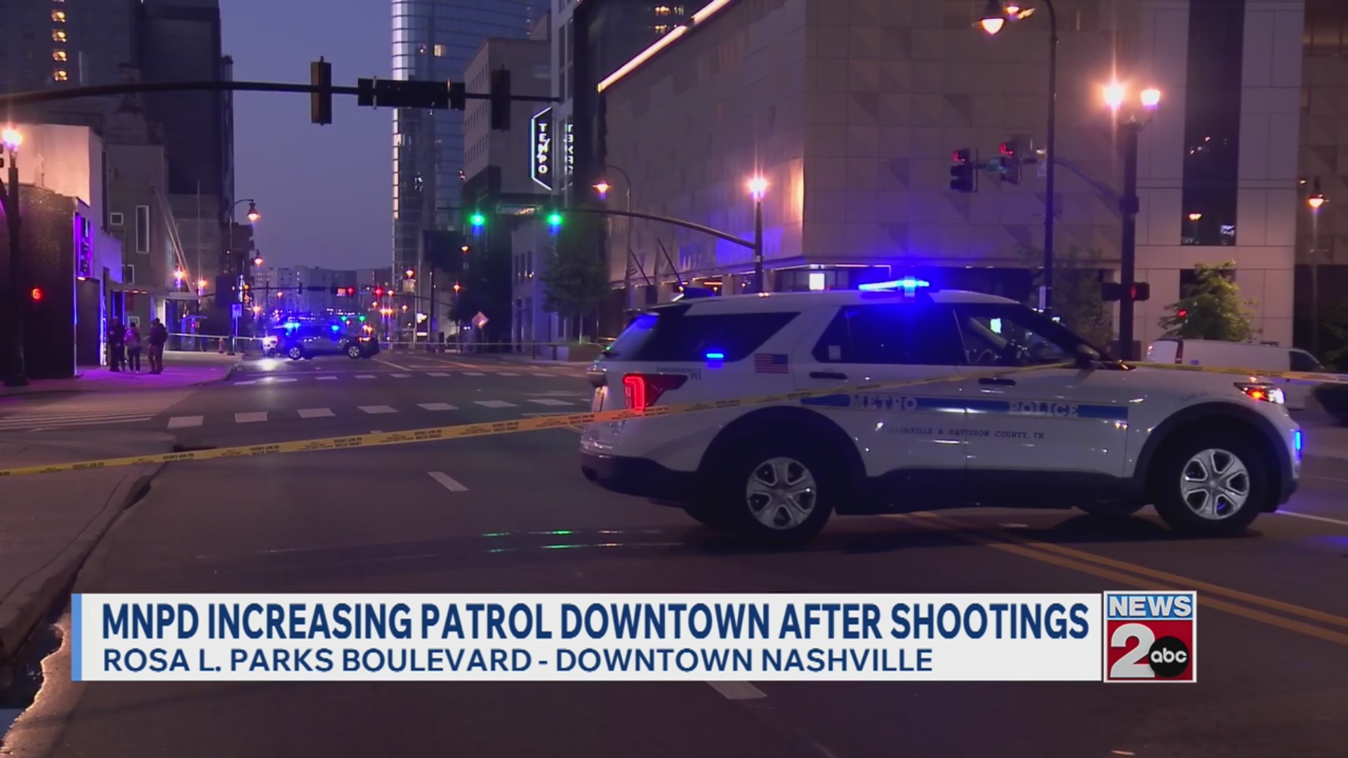 Metro police increasing patrol downtown after shootings – WKRN News 2