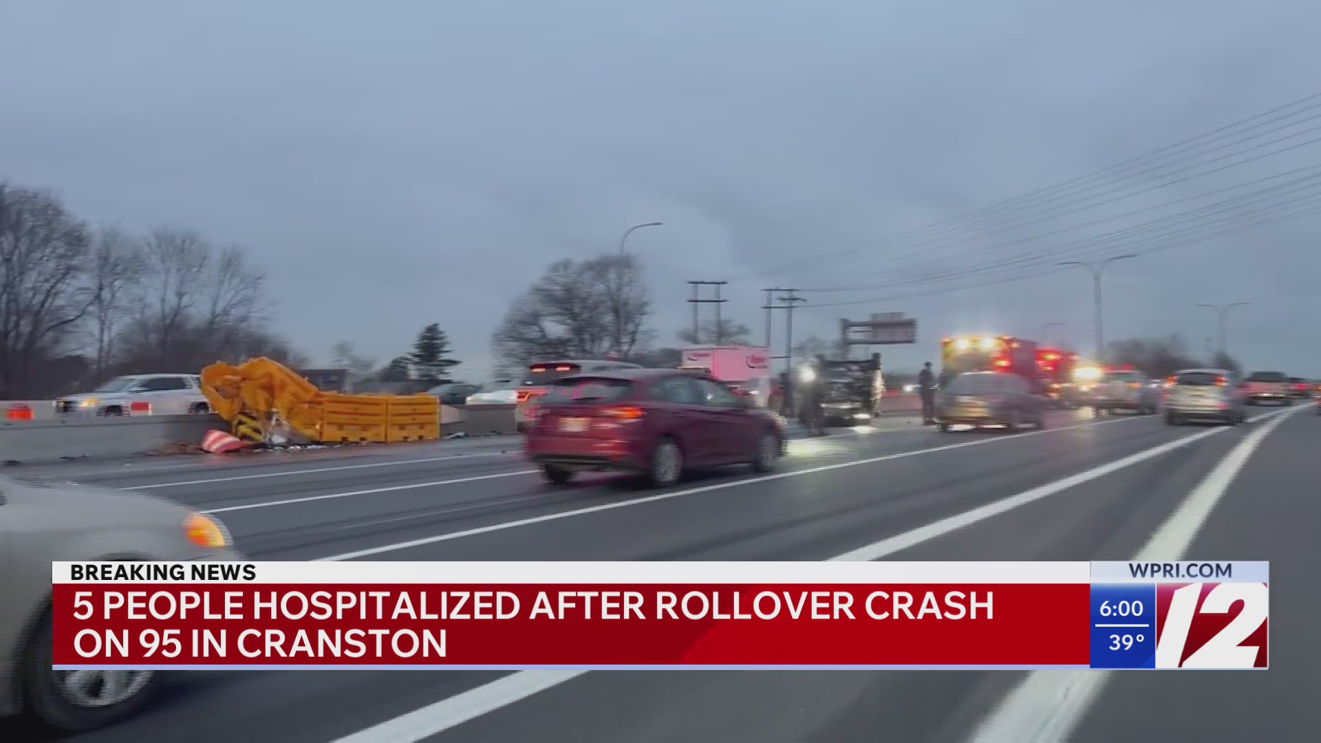 5 injured in crash on I-95 in Cranston – WPRI.com