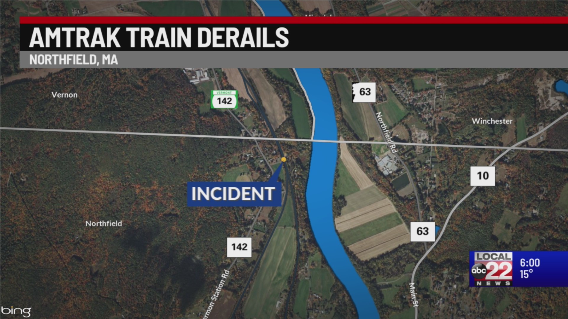 Amtrak Vermonter derails near Brattleboro, no injuries reported – ABC22 ...
