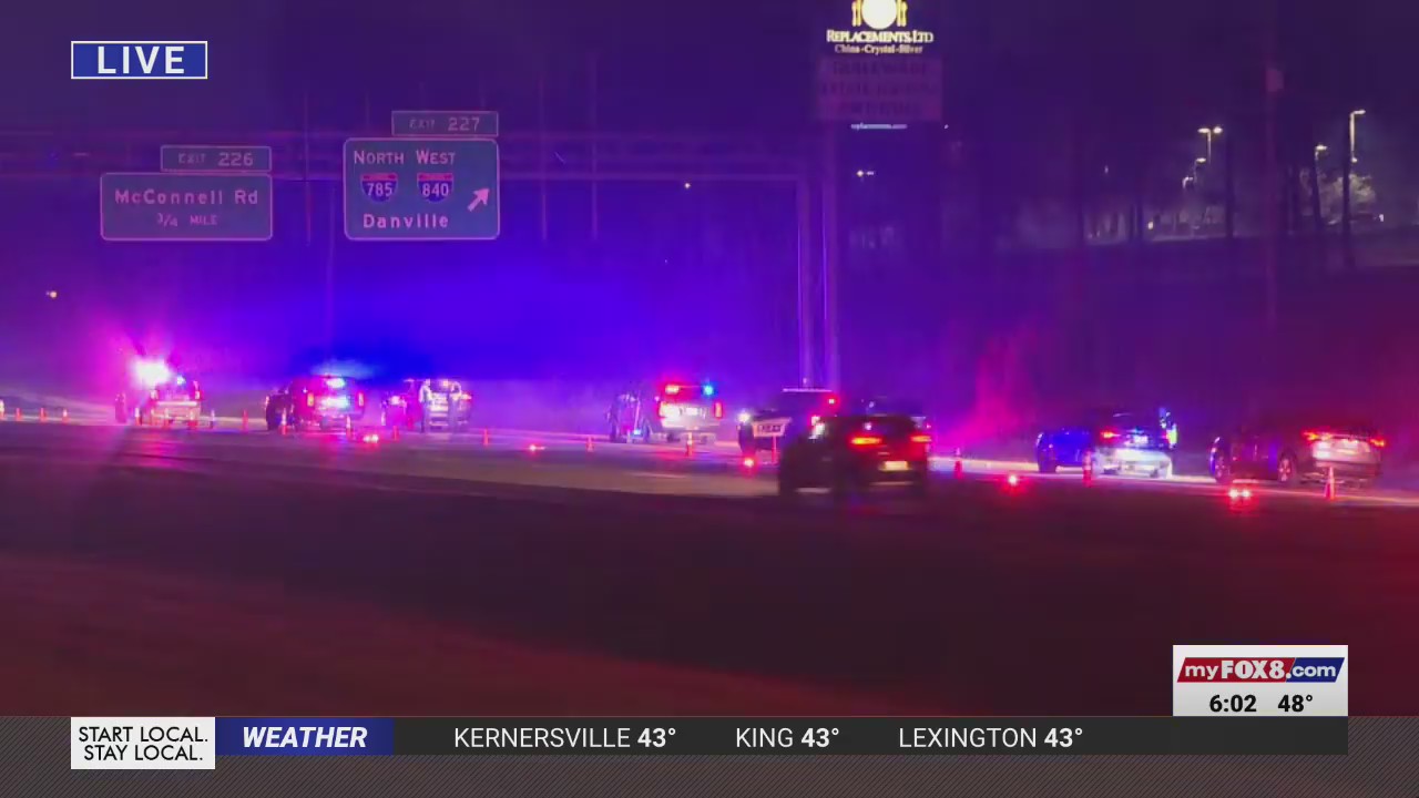 Crash with injuries on Interstate 40 West near Interstate 840/785 in ...