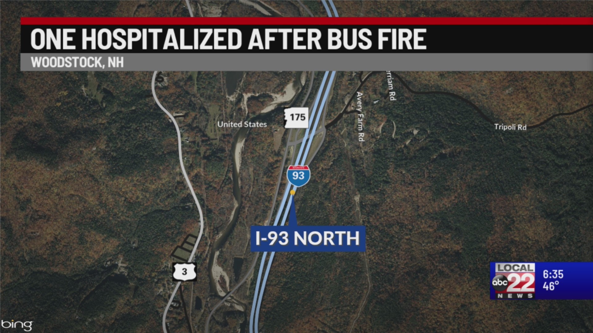 New Hampshire bus fire causes I-93 closure – ABC22 & FOX44