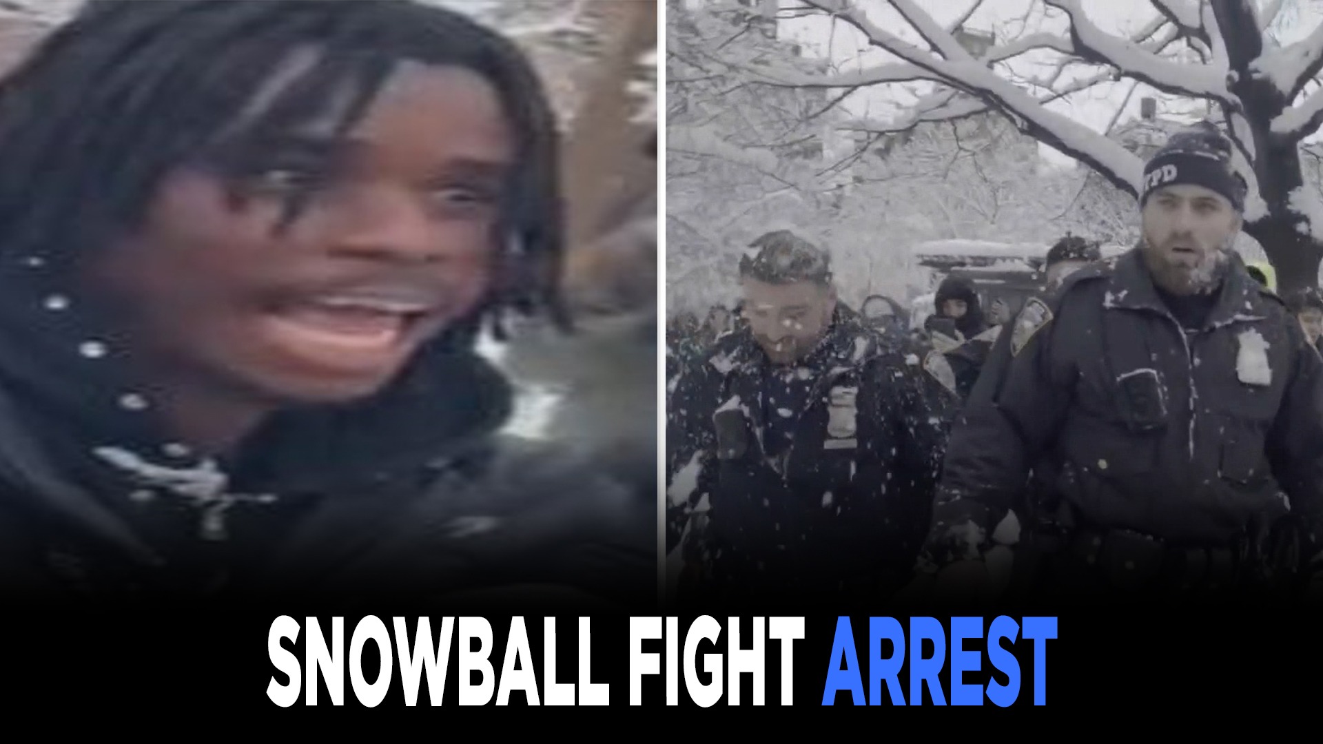 New York City Police arrest a suspect after officers pelted with ...