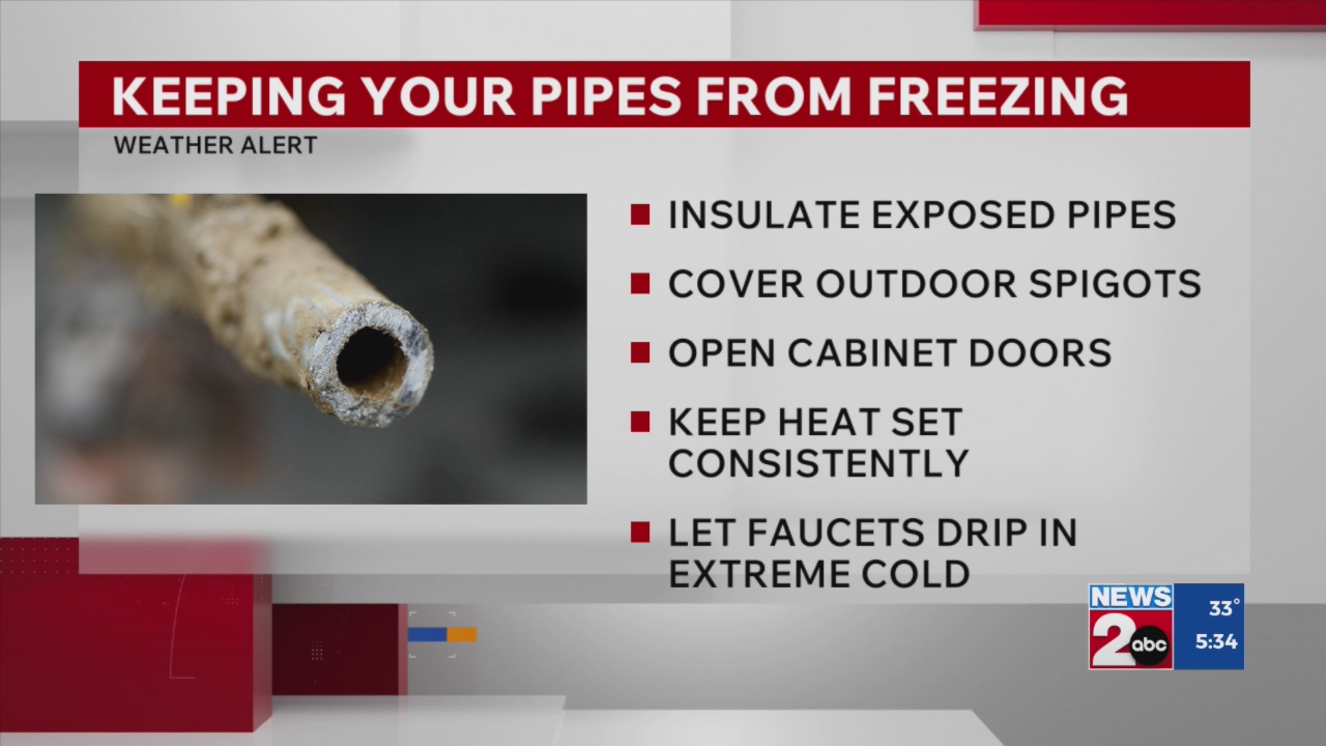 Protect pipes ahead of extreme cold: MWS – WKRN News 2