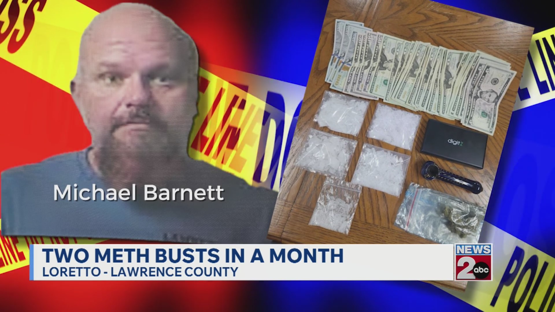 Lawrence County man involved in 2 meth busts in a month – WKRN News 2
