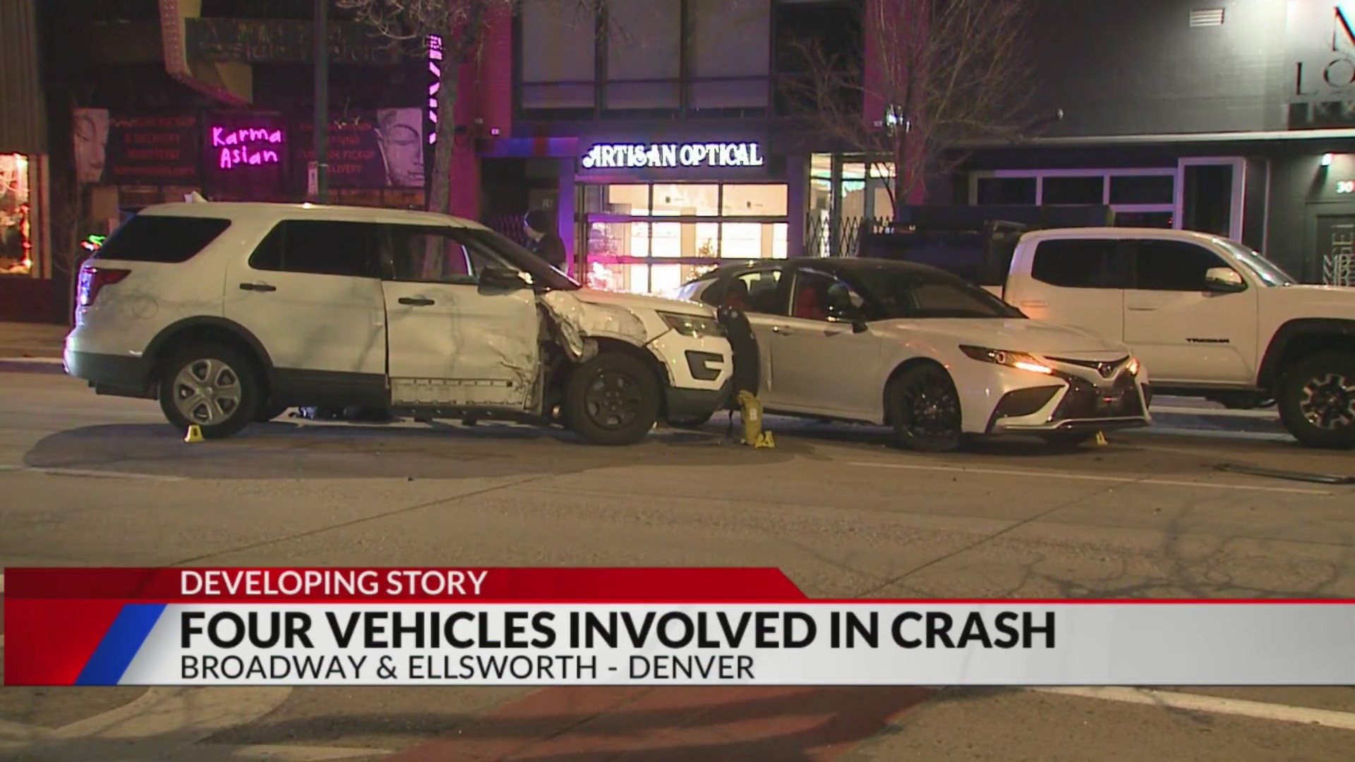Four vehicles involved in crash – FOX31 Denver