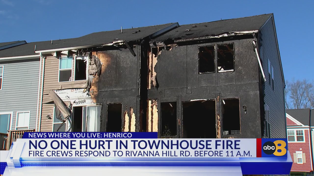 No one injured in Henrico County townhouse fire – WRIC ABC 8News