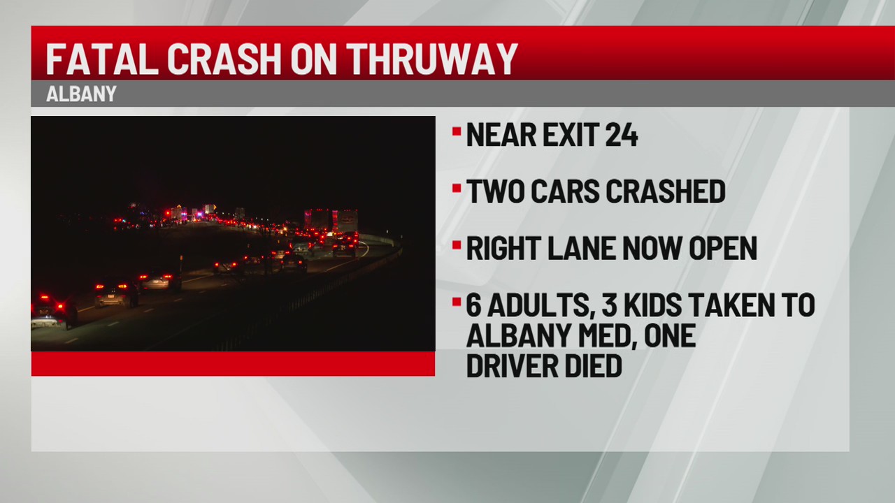 1 killed in Thruway crash at Exit 24 – NEWS10 ABC