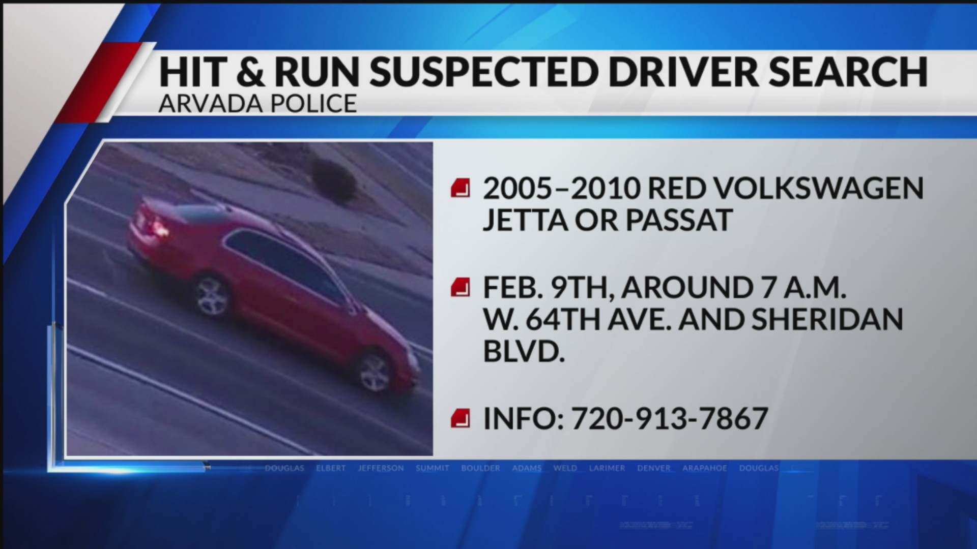 Hit-and-run suspect sought after bicyclist hit in Arvada – FOX31 Denver