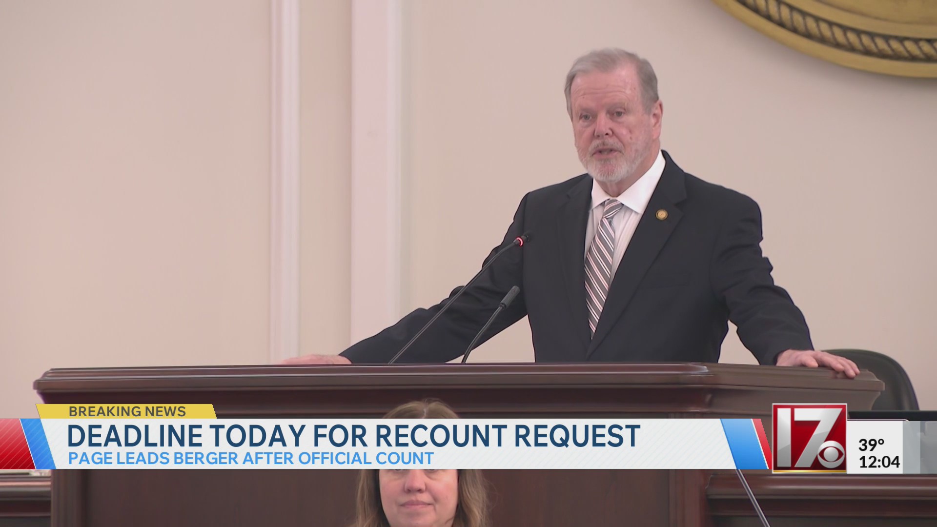 Senate leader Phil Berger requests recount in GOP primary – CBS17.com