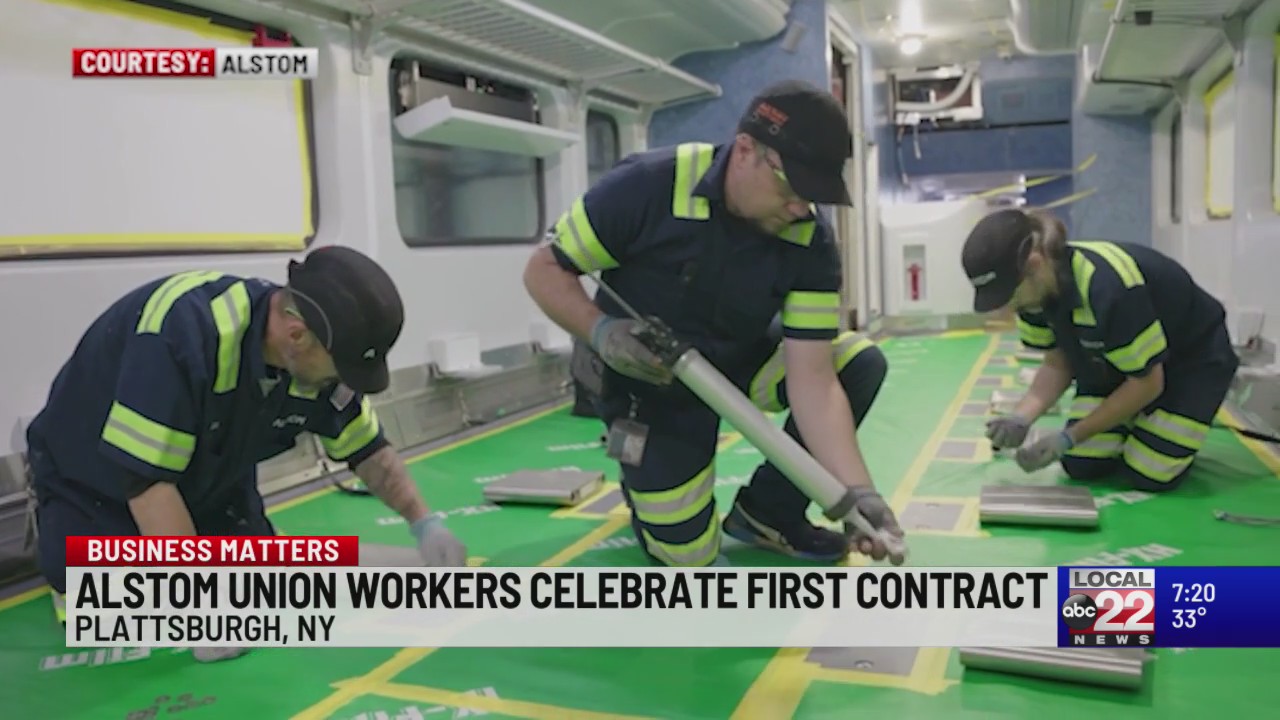 200 workers at Alstom ratify first union contract – ABC22 & FOX44