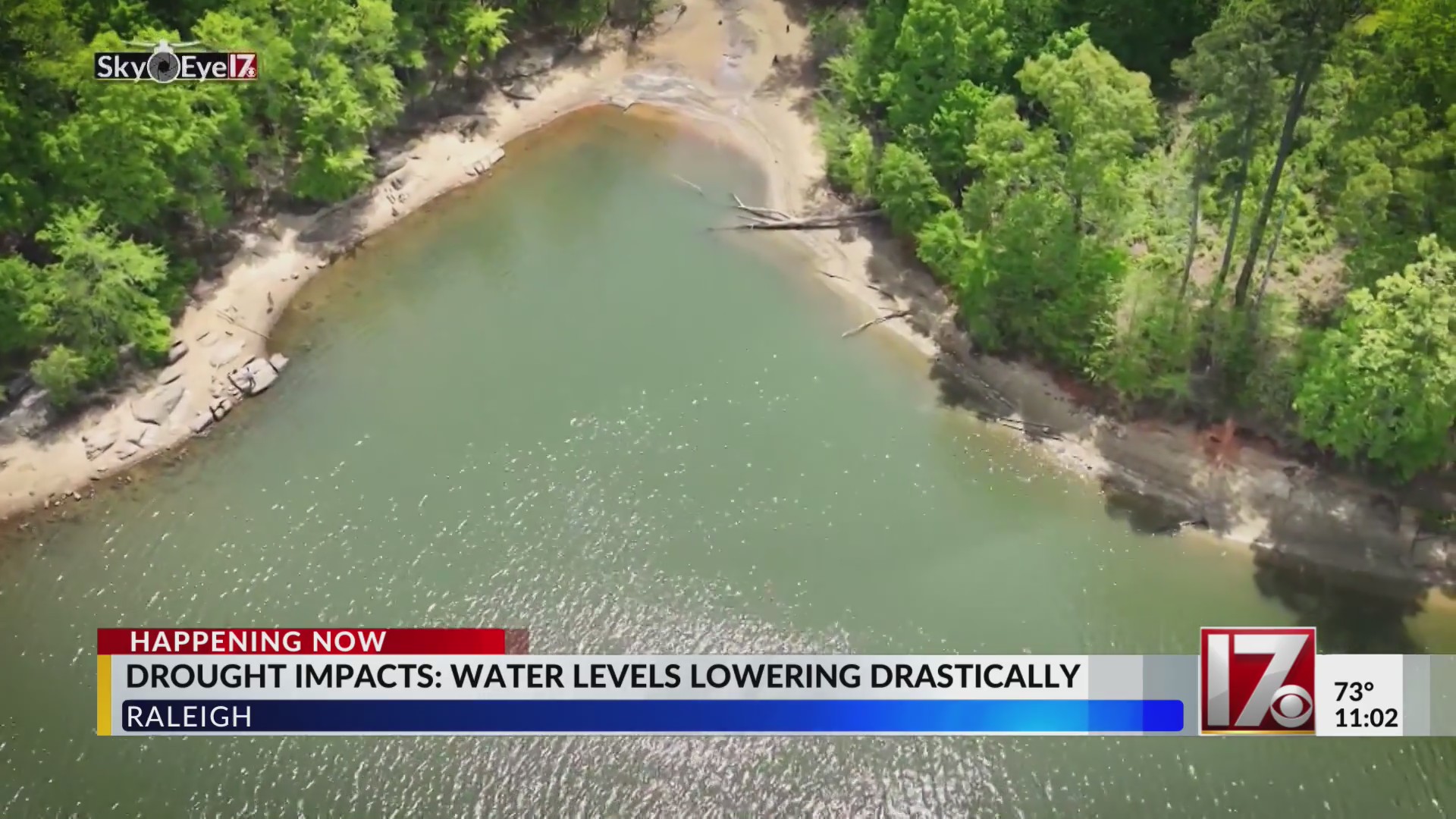 Raleigh lake levels fall as drought persists – CBS17.com
