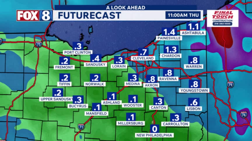 Rain and storm chances in the forecast this week – Fox 8 Cleveland WJW