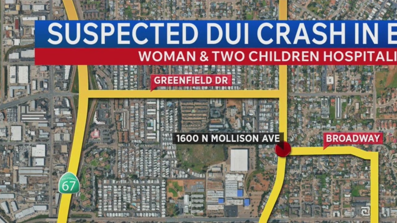 Suspected DUI crash in El Cajon – FOX 5 San Diego & KUSI News