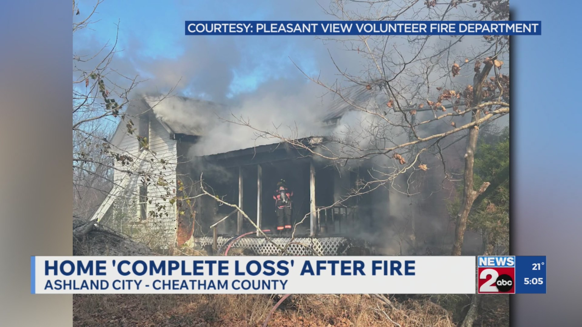 Home ruled total loss after fire in Cheatham County – WKRN News 2