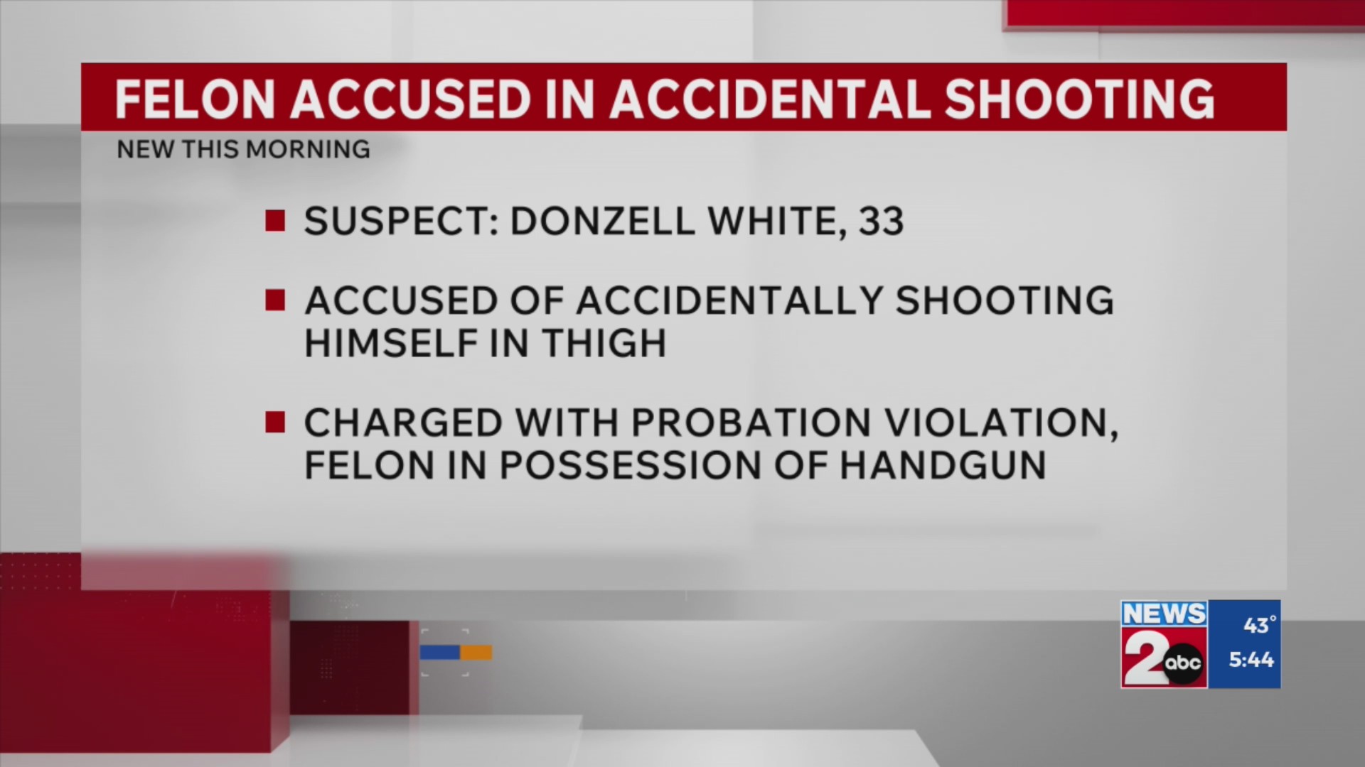Felon accused in accidental shooting – WKRN News 2