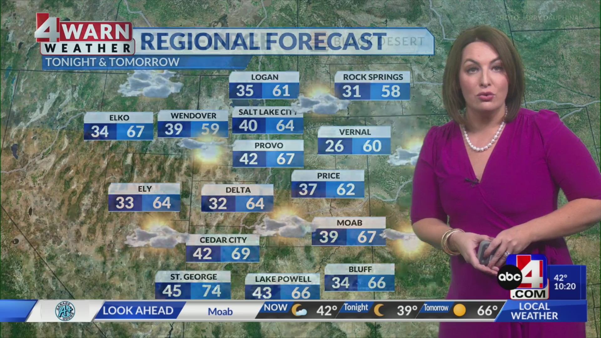 Abc4 Weather Hazy sunshine with high pressure ahead of wet weather by late week ...
