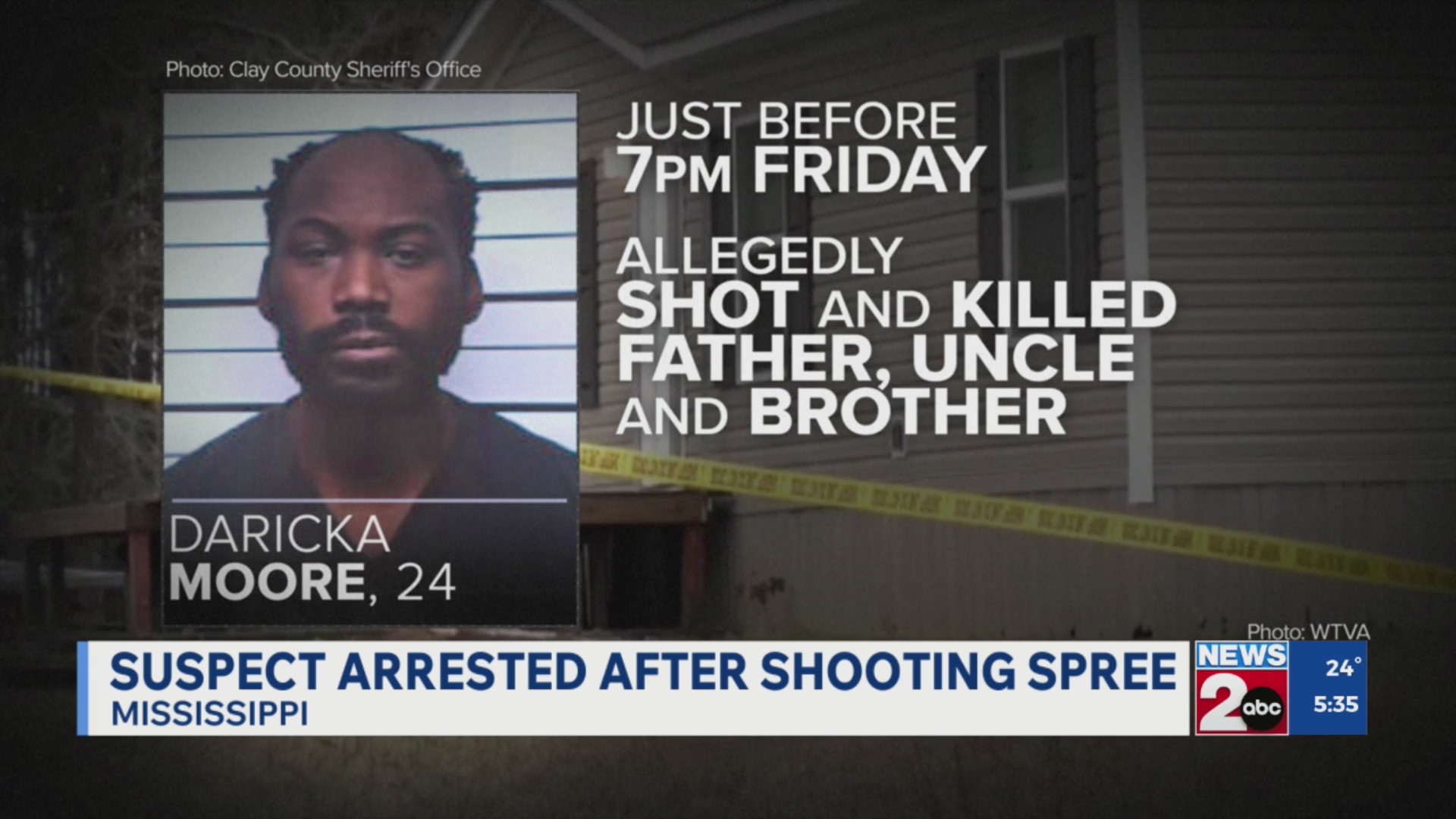 Suspect arrested after 6 killed in Mississippi shooting spree – WKRN News 2