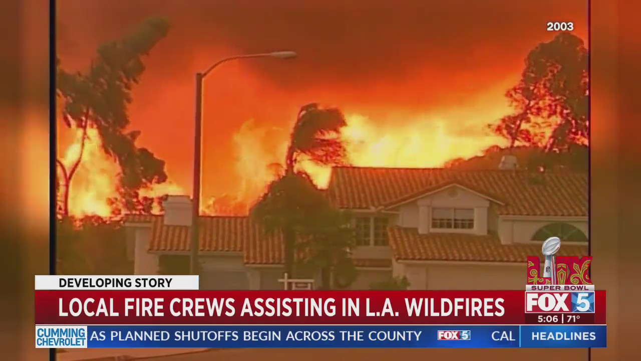 Local fire crews assisting in LA wildfires – FOX 5 San Diego & KUSI News