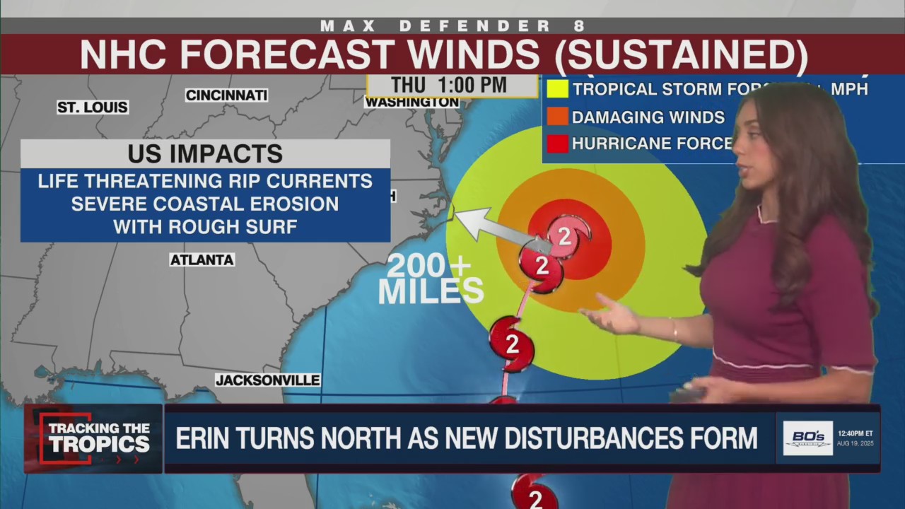 Hurricane Erin threatens U.S. coast with storm surge, rip current risk | Tracking the Tropics Hurricane Erin threatens U.S. coast with storm surge, rip current risk | Tracking the Tropics