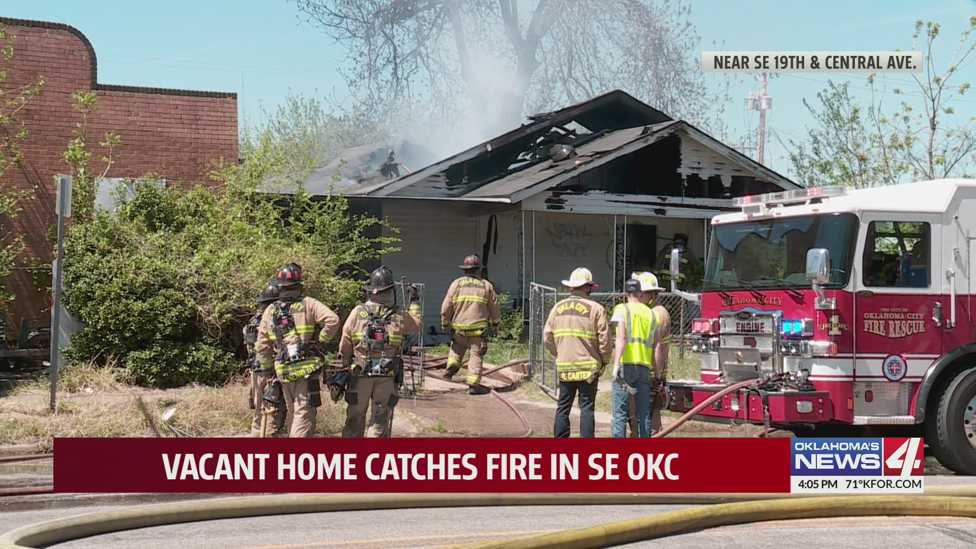 Vacant home catches fire in SE OKC – KFOR.com Oklahoma City