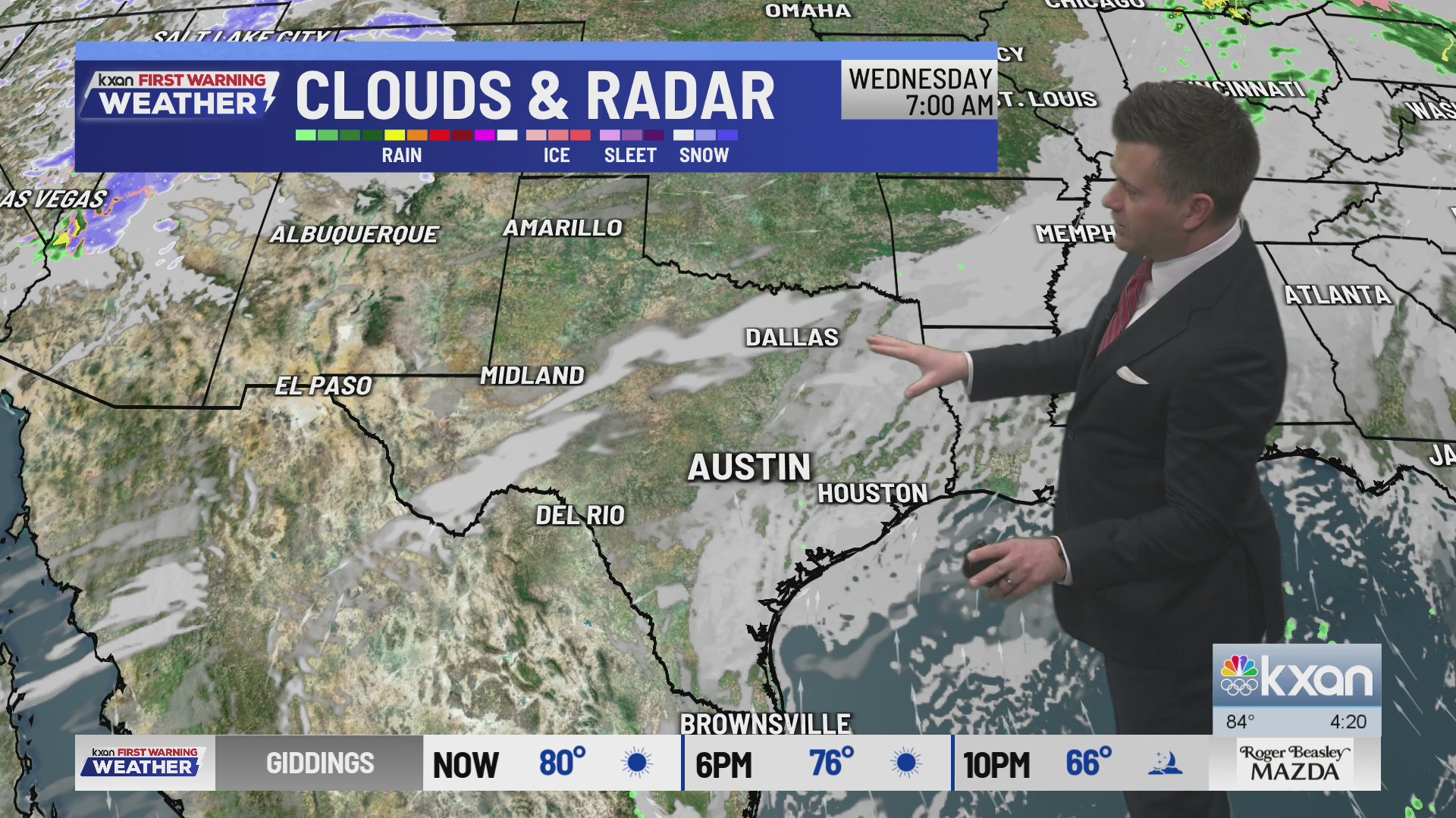 Clouds to sun with more 80s ahead | KXAN Forecast (Feb. 17) – KXAN Austin