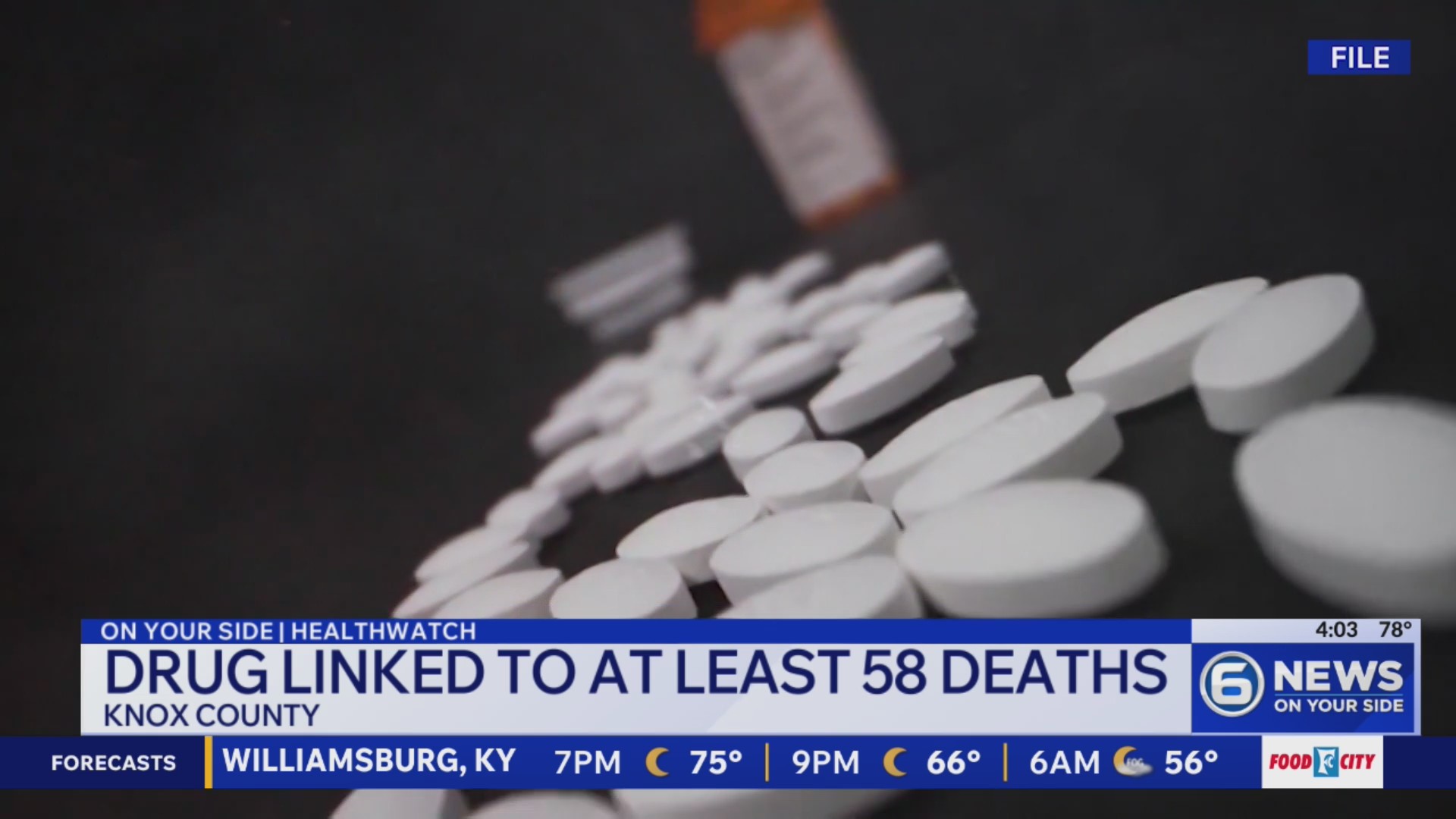 New opioid linked to nearly 60 deaths in East TN – WKRN News 2