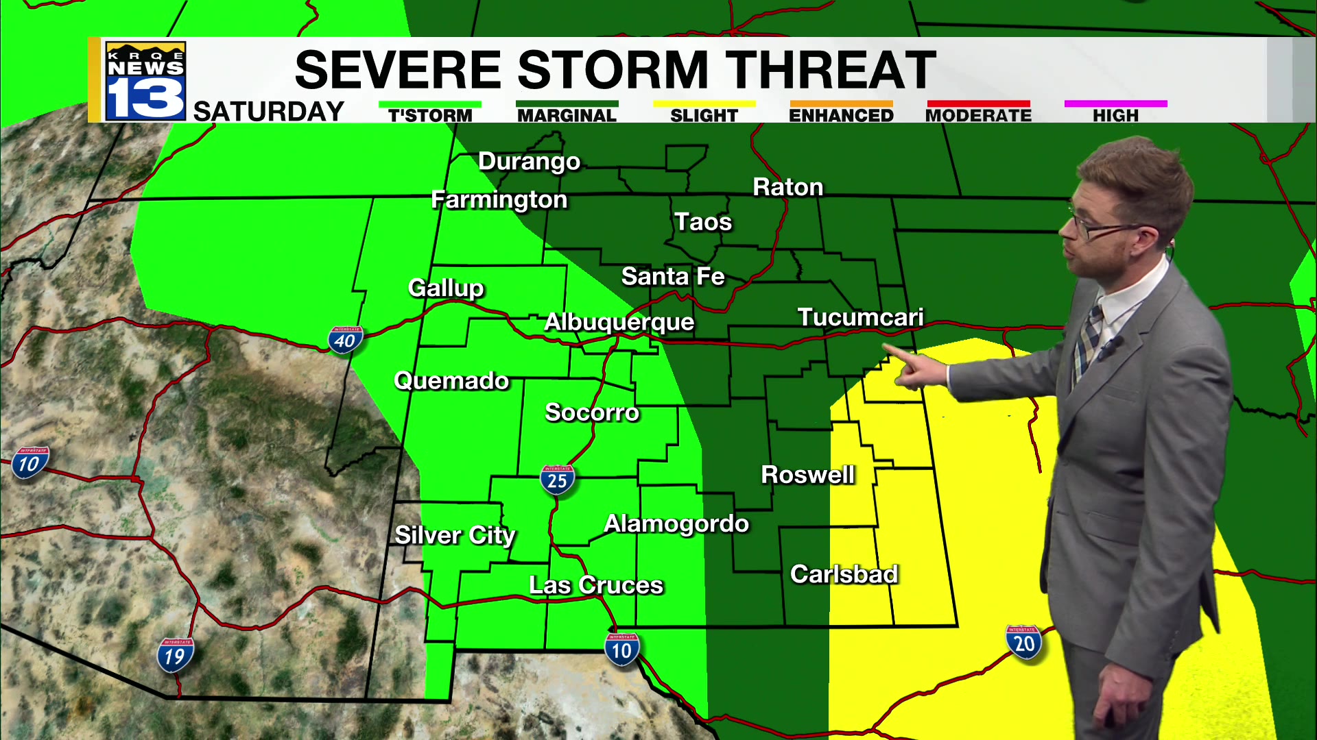 Strong to severe storms possible in New Mexico today – KRQE NEWS 13 ...