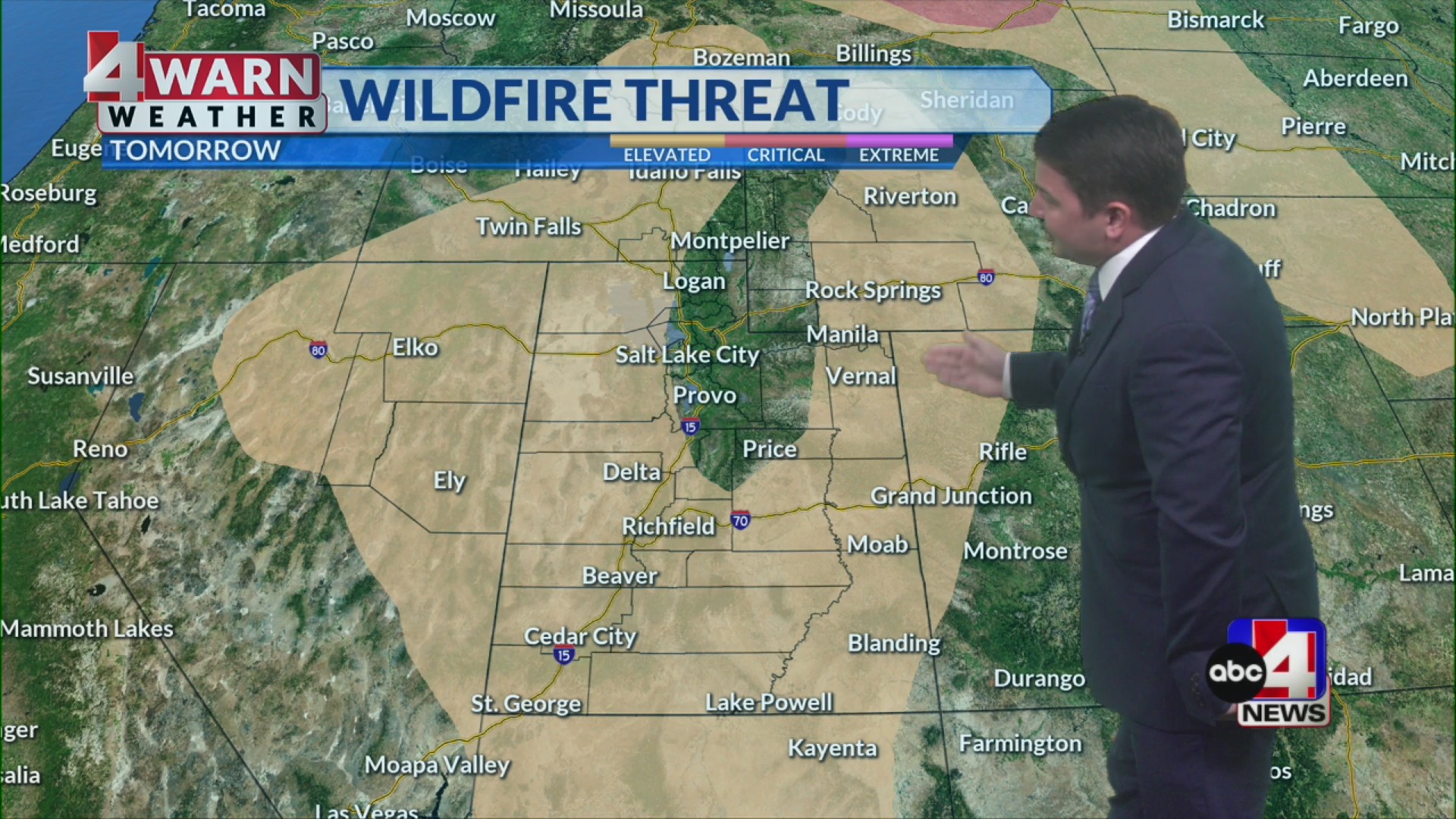 Record heat to gusty winds and isolated strong storms chances Wednesday ...